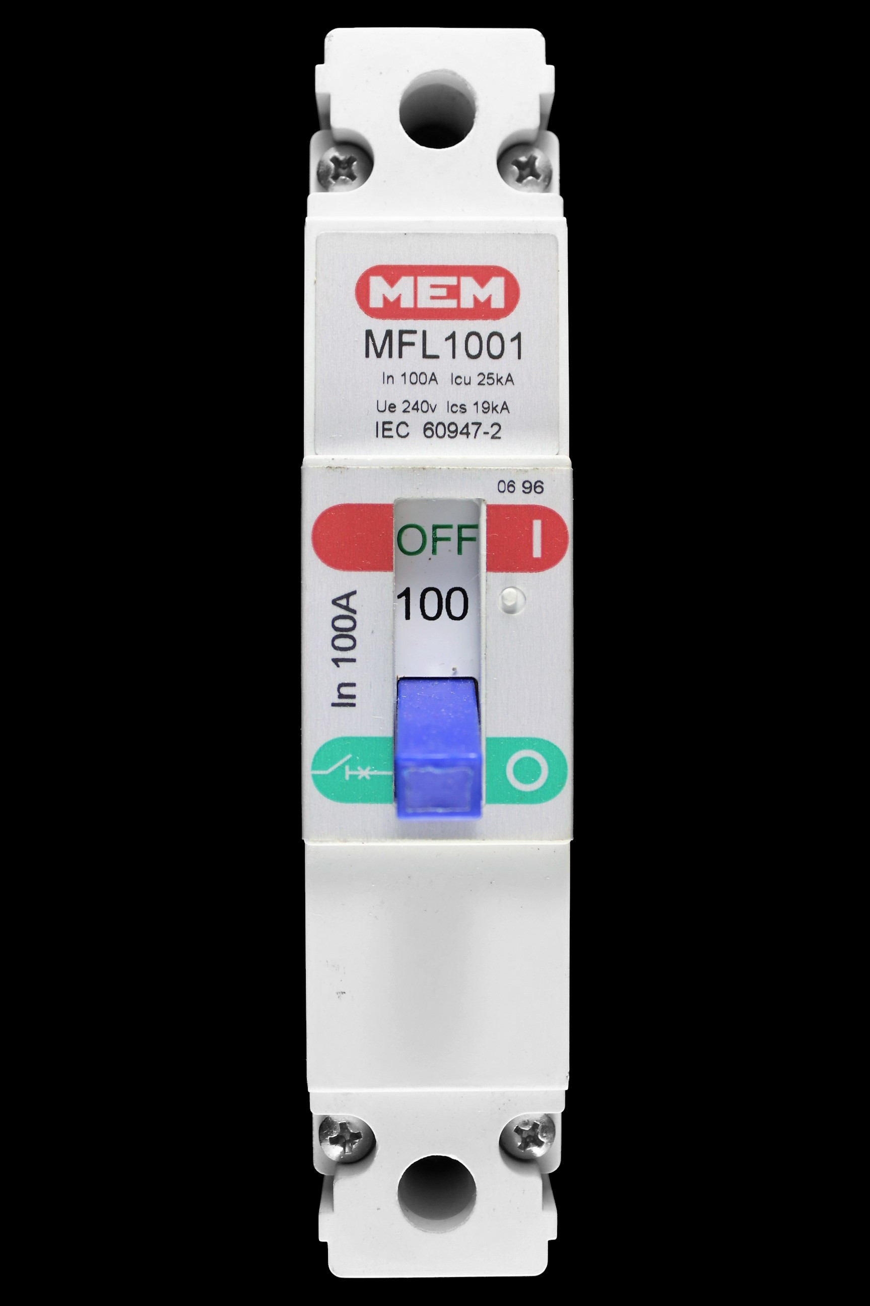 MEM 100 MCCB 25kA MFL1001