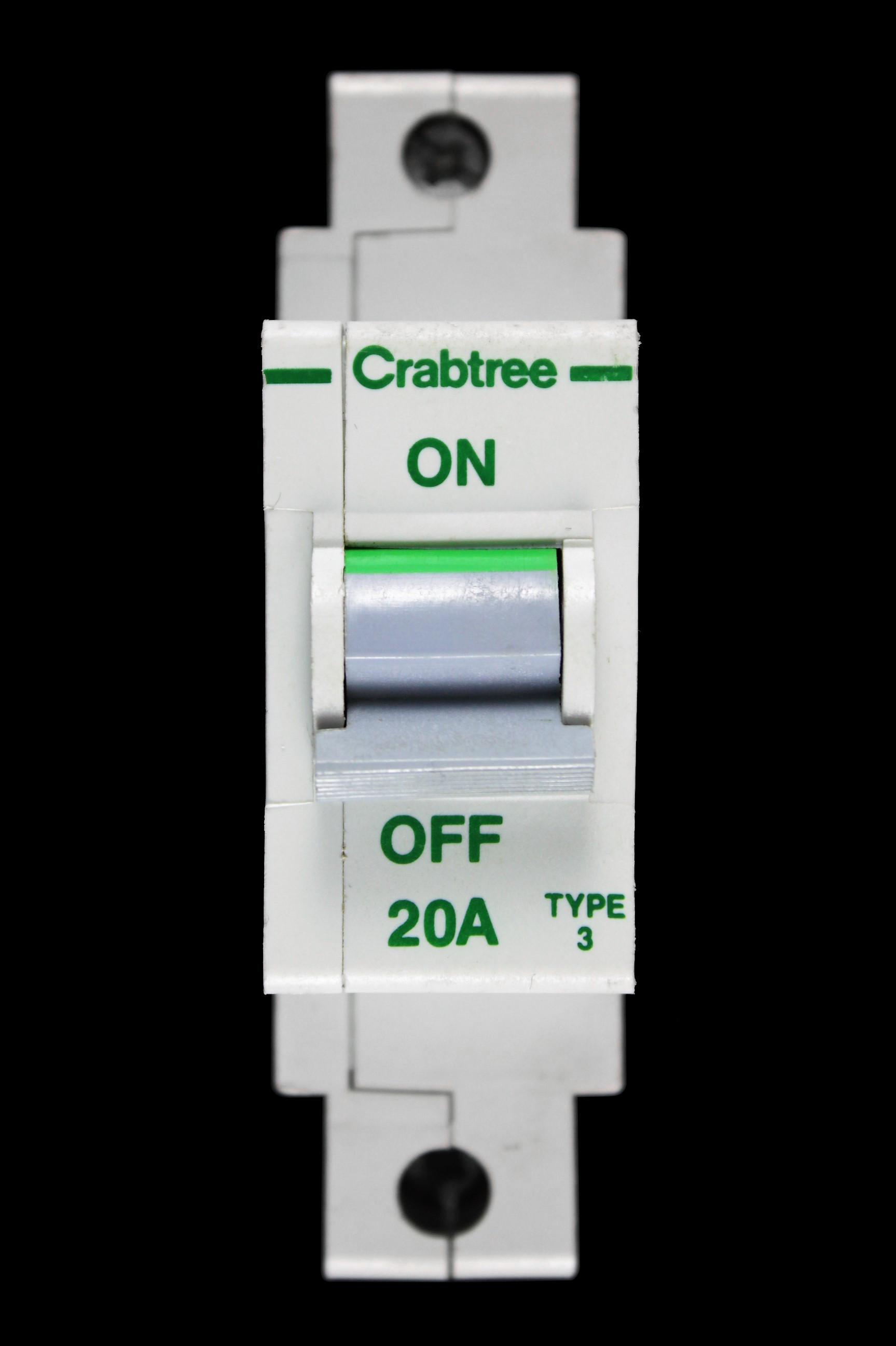 CRABTREE 20 AMP TYPE 3 M9 MCB CIRCUIT BREAKER POLESTAR