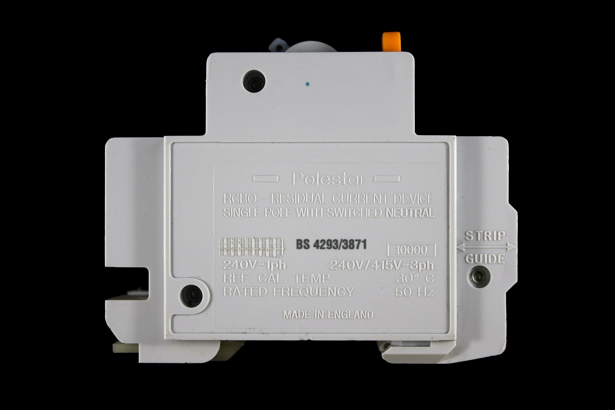 CRABTREE 20 AMP CURVE C 10kA 30mA DOUBLE POLE RCBO TYPE A POLESTAR