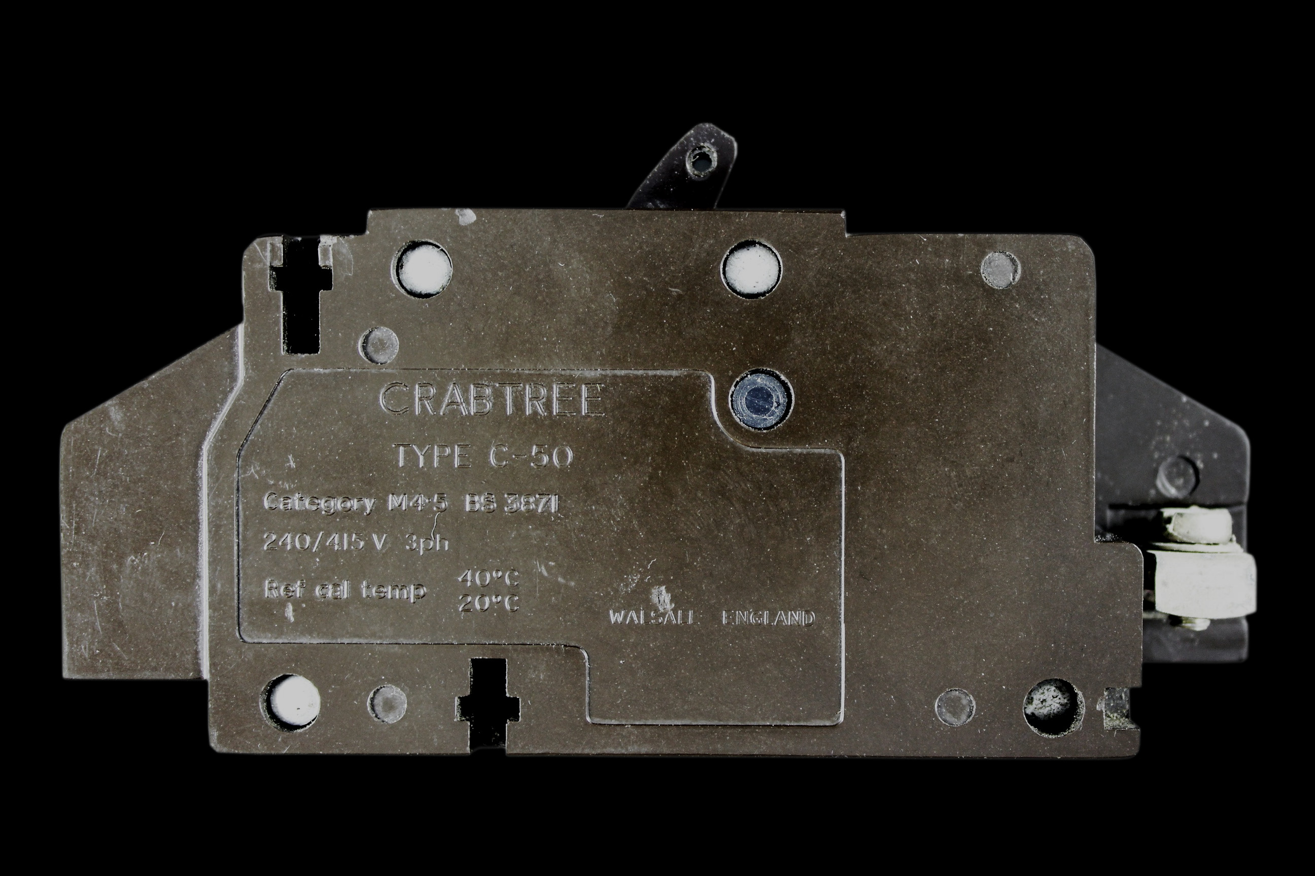 CRABTREE 50 AMP TYPE 2 M4.5 DOUBLE POLE MCB CIRCUIT BREAKER C50 C-50