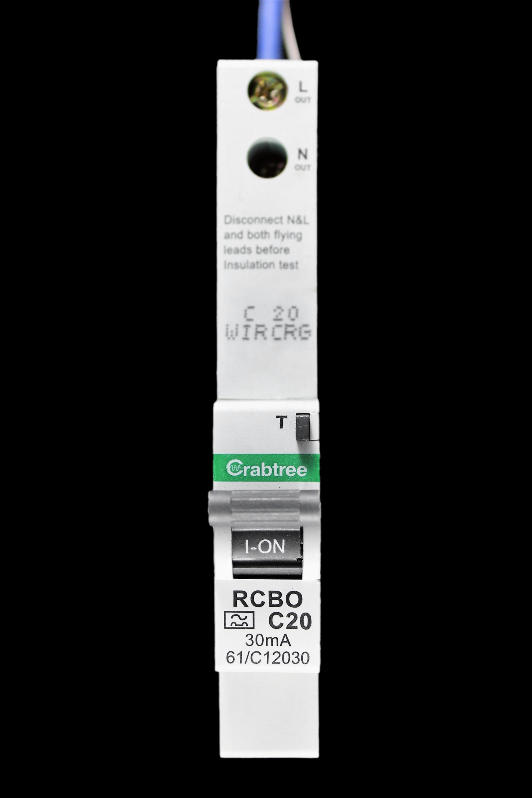 thumbnail image 2 of Crabtree Starbreaker 6A Curve C 30mA RCBO – Type A, 10kA, 1 Pole, DIN Rail Mount, 61/C10630 2 of 6