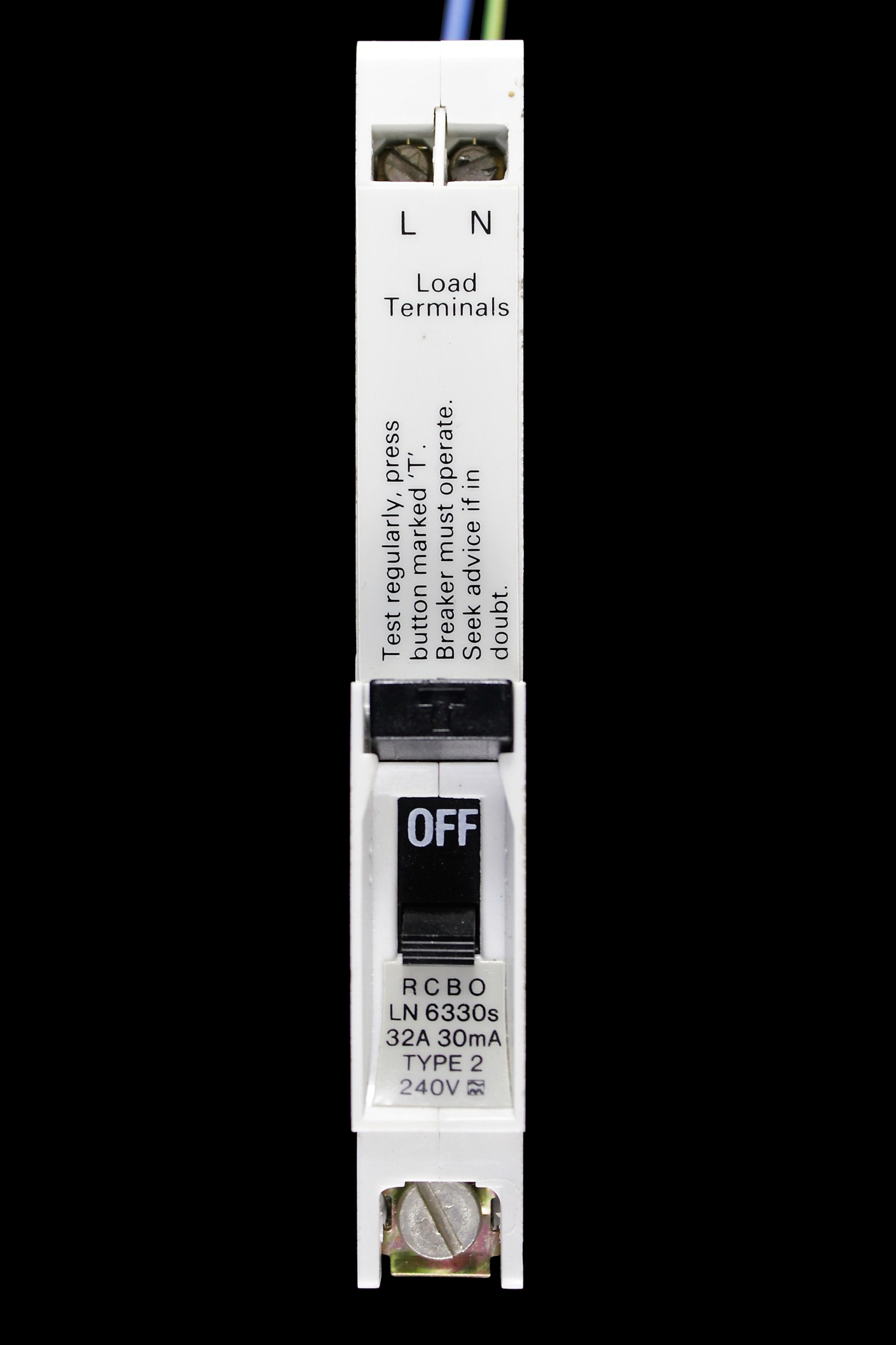 MK 32 AMP TYPE 2 M6 30mA RCBO RCD MCB LN 6330s