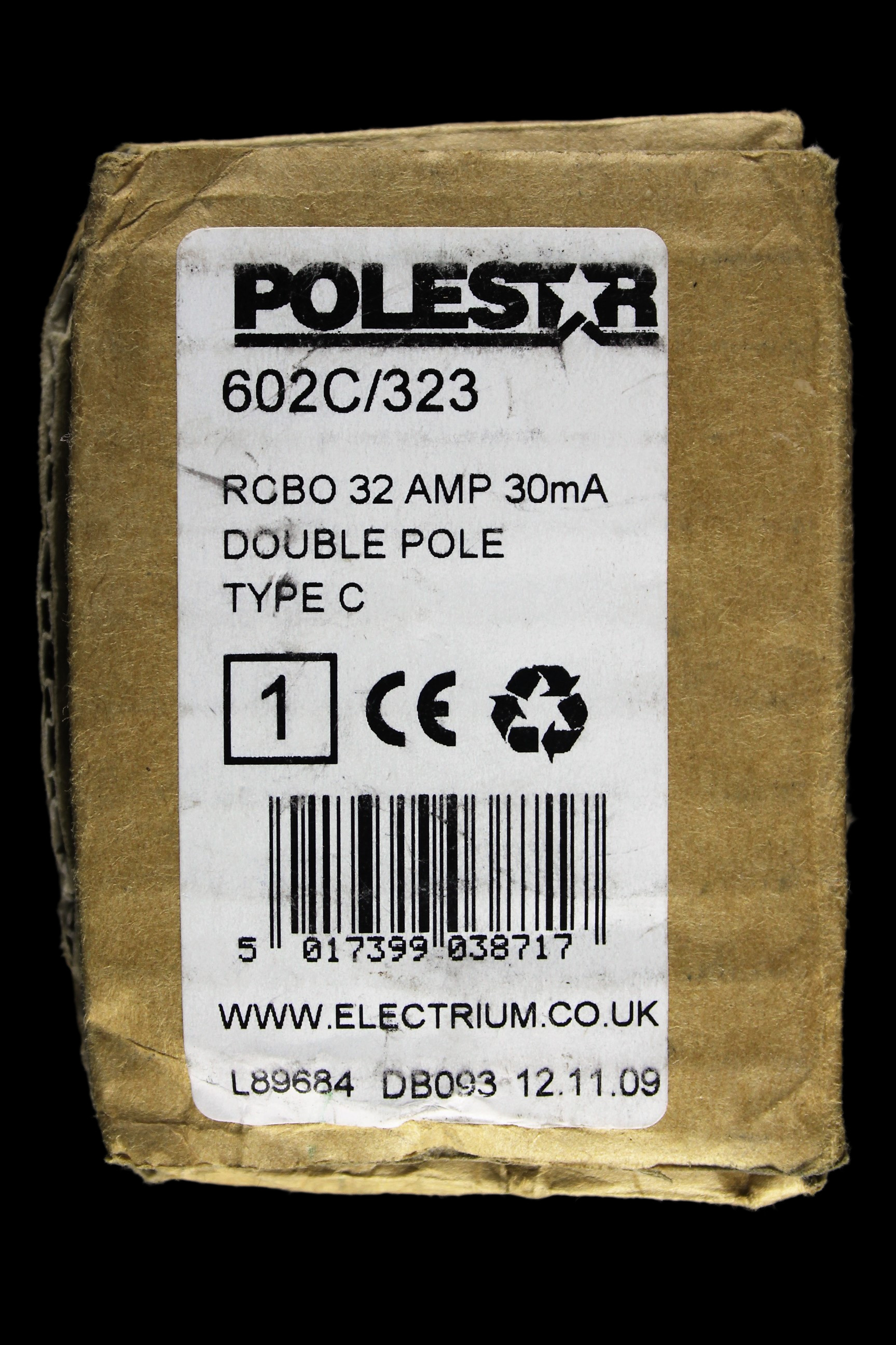 CRABTREE 32 AMP CURVE C 10kA 30mA DOUBLE POLE RCBO TYPE AC POLESTAR 602C/323