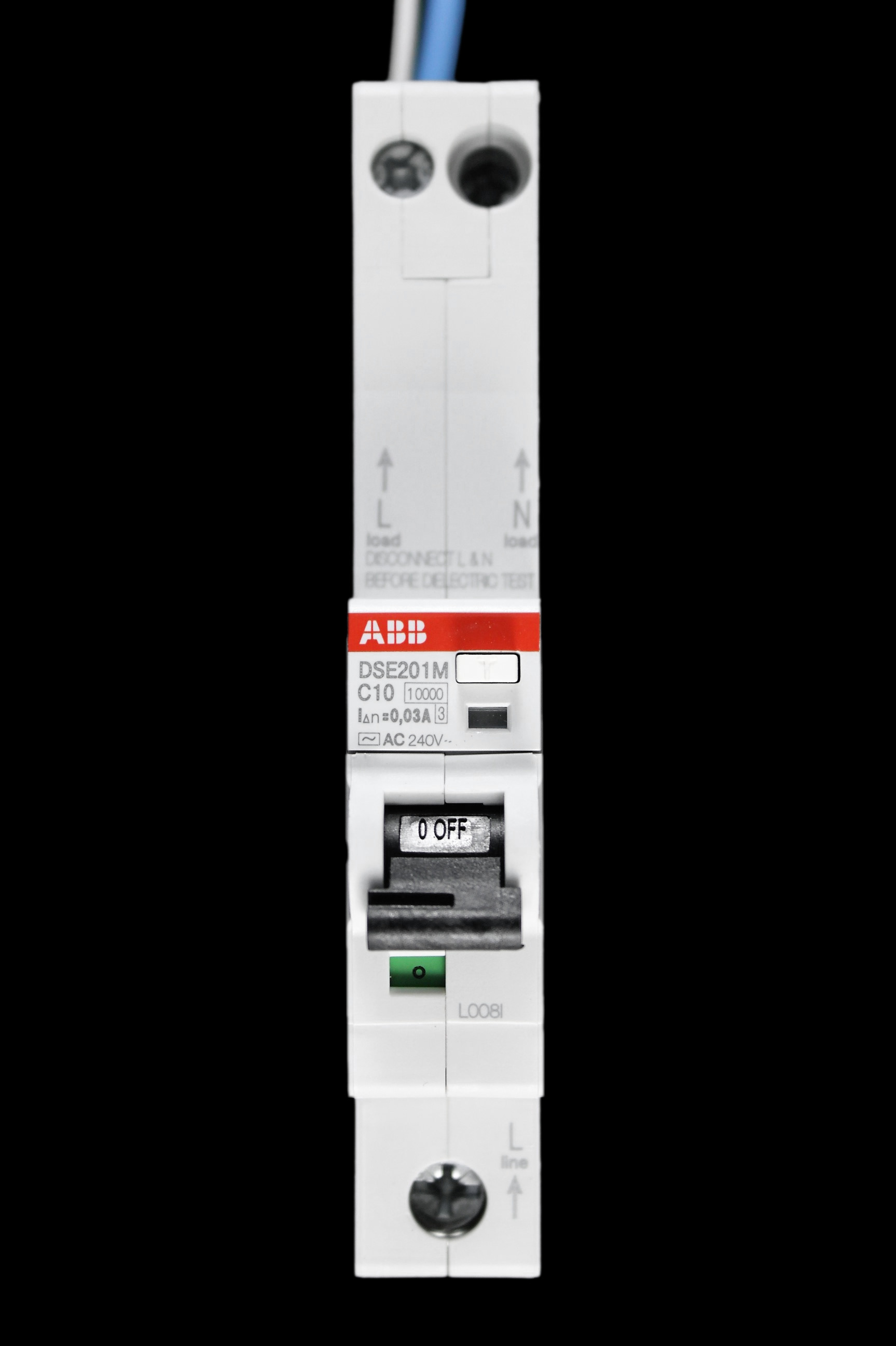 ABB 10 AMP CURVE C 10kA 30mA RCBO TYPE AC DSE201 M 2CSR275051R1104