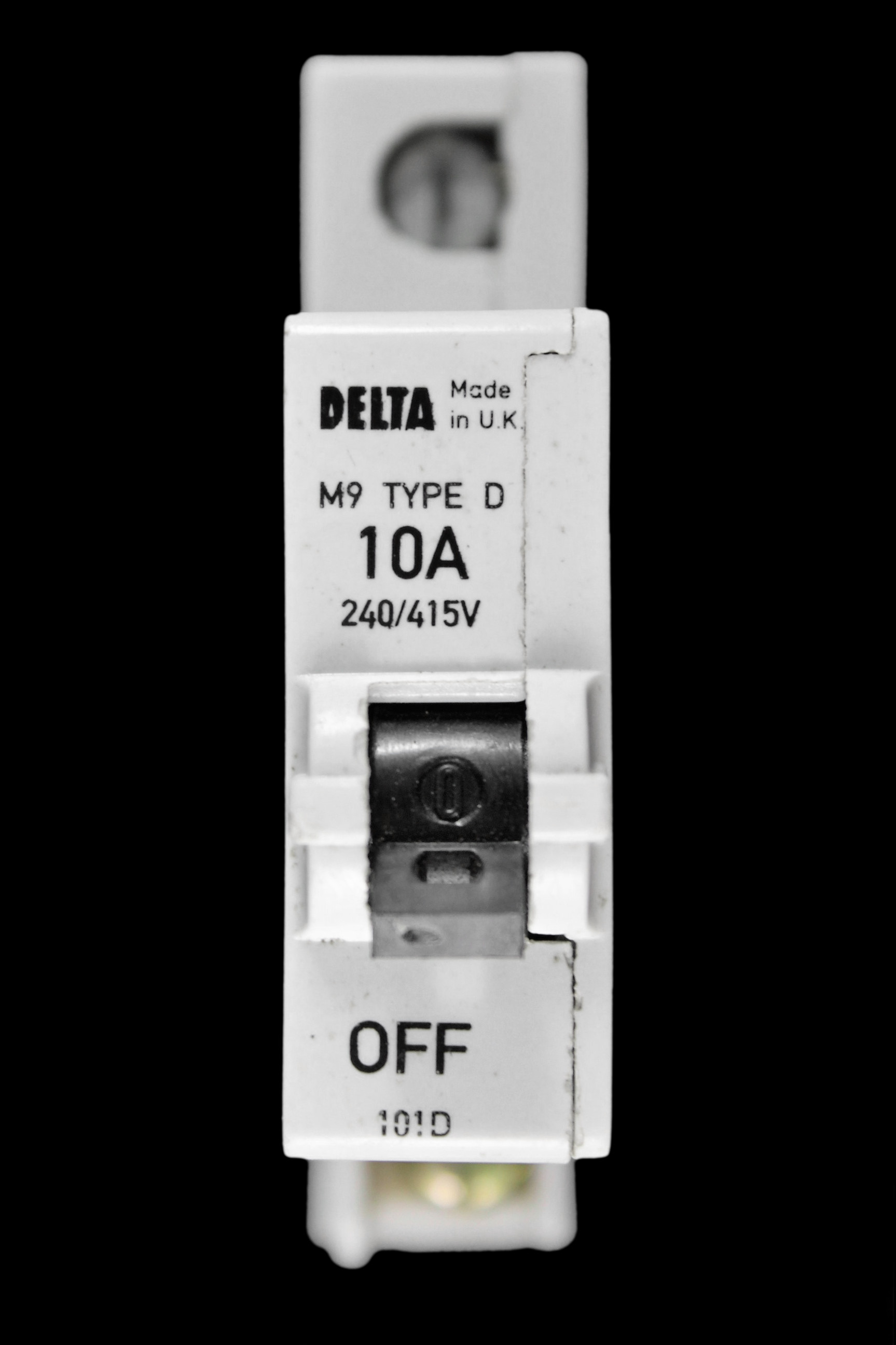 DELTA 10 AMP CURVE D M9 MCB CIRCUIT BREAKER 101D