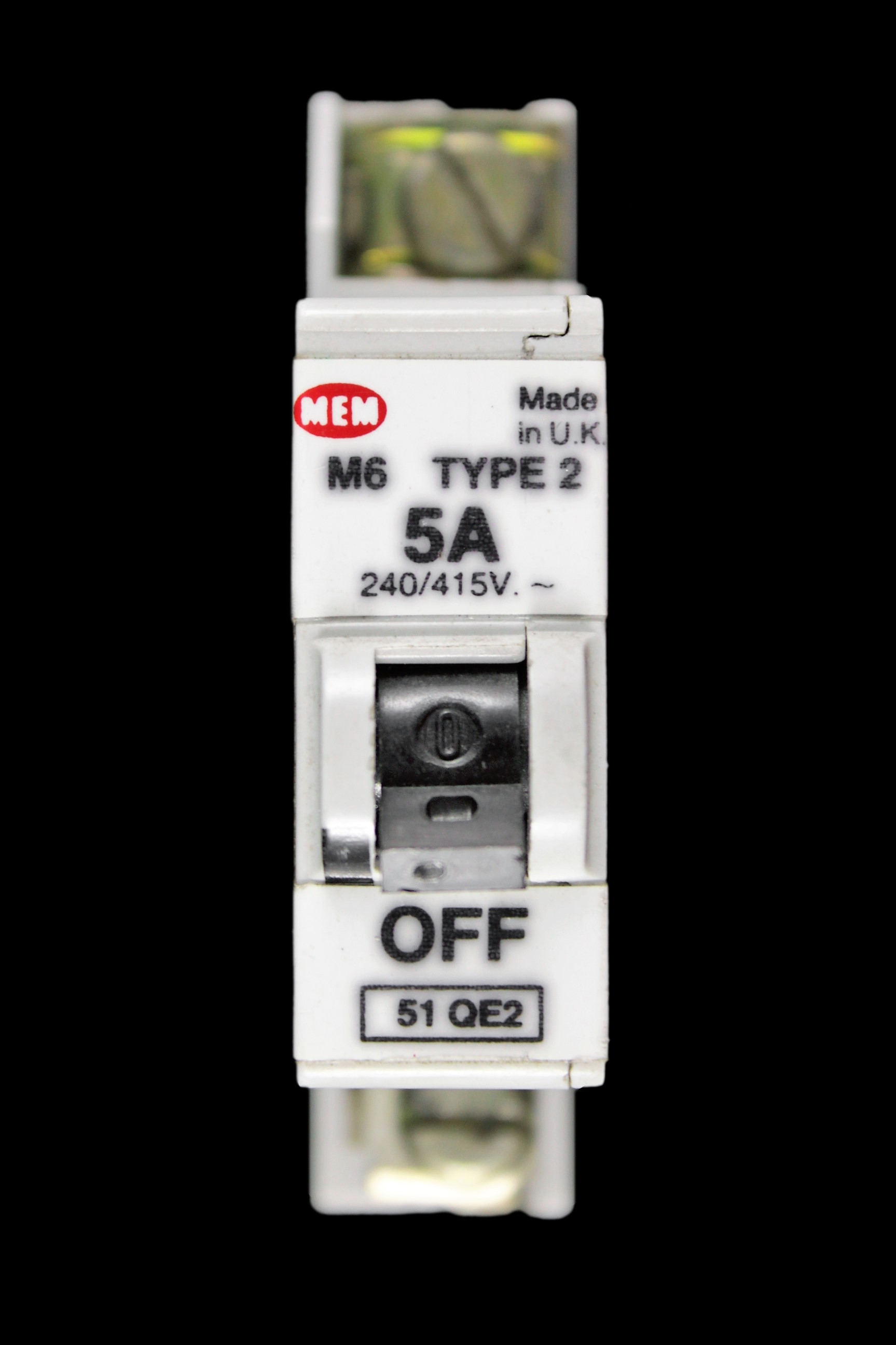 MEM 5 AMP TYPE 2 M6 MCB CIRCUIT BREAKER 51QE2