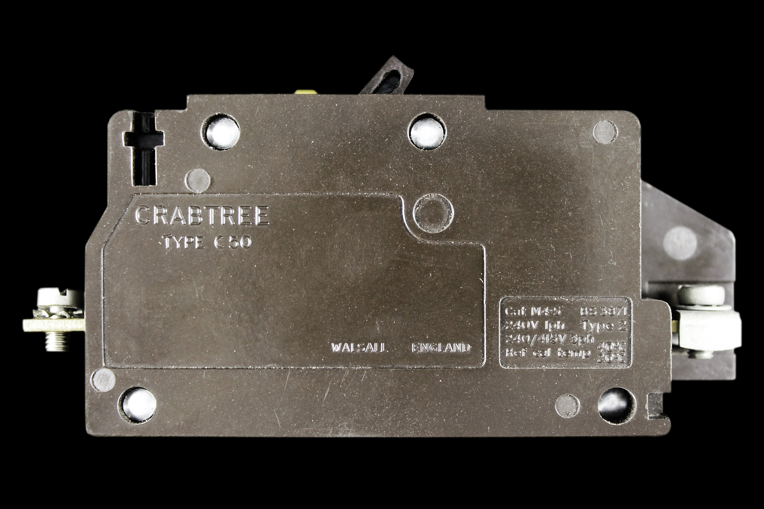 CRABTREE 30 AMP TYPE 2 M4.5 30mA DOUBLE POLE RCCB RCBO C-50 C50