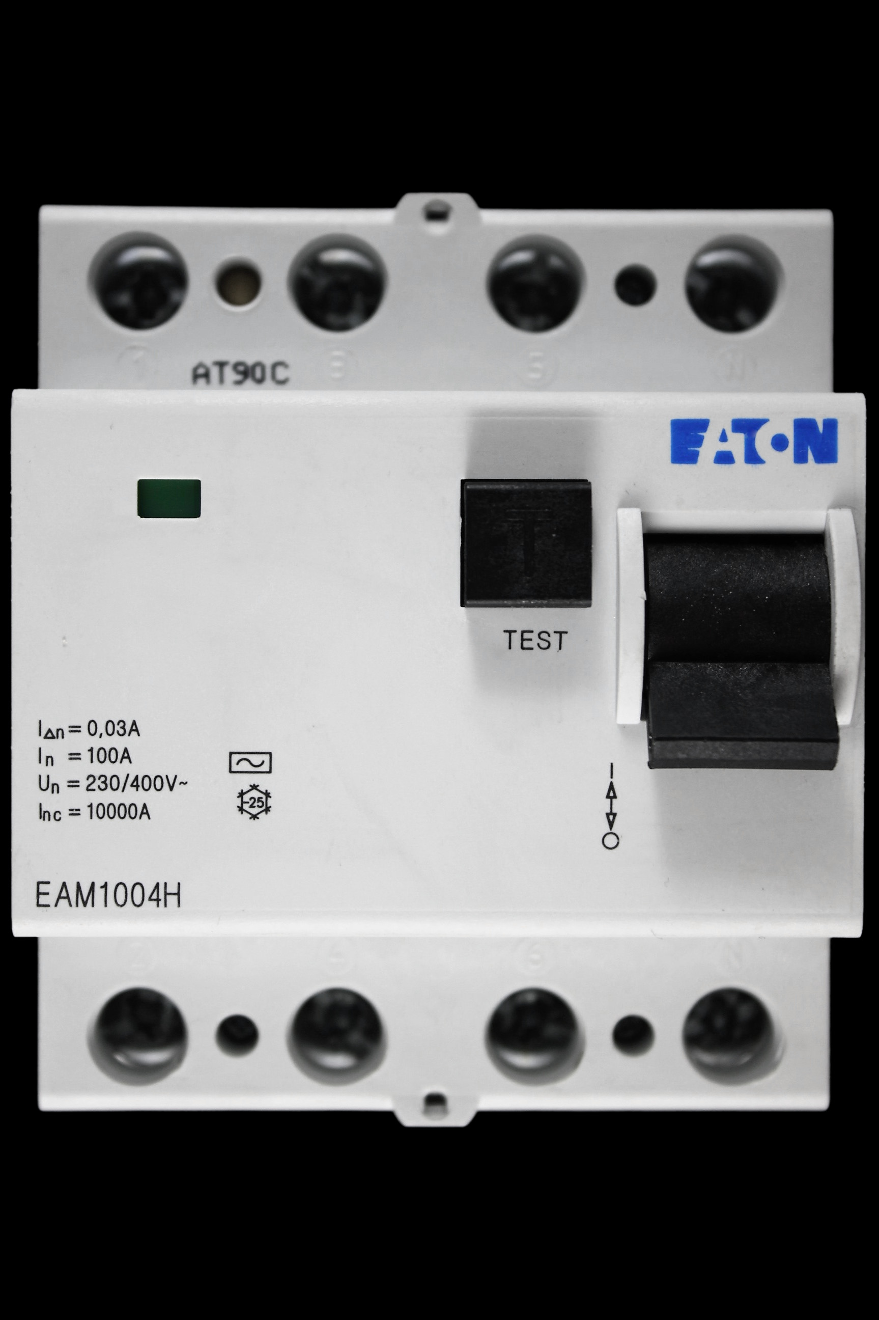 EATON 100 AMP 30mA FOUR POLE RCD TYPE AC EAM1004H