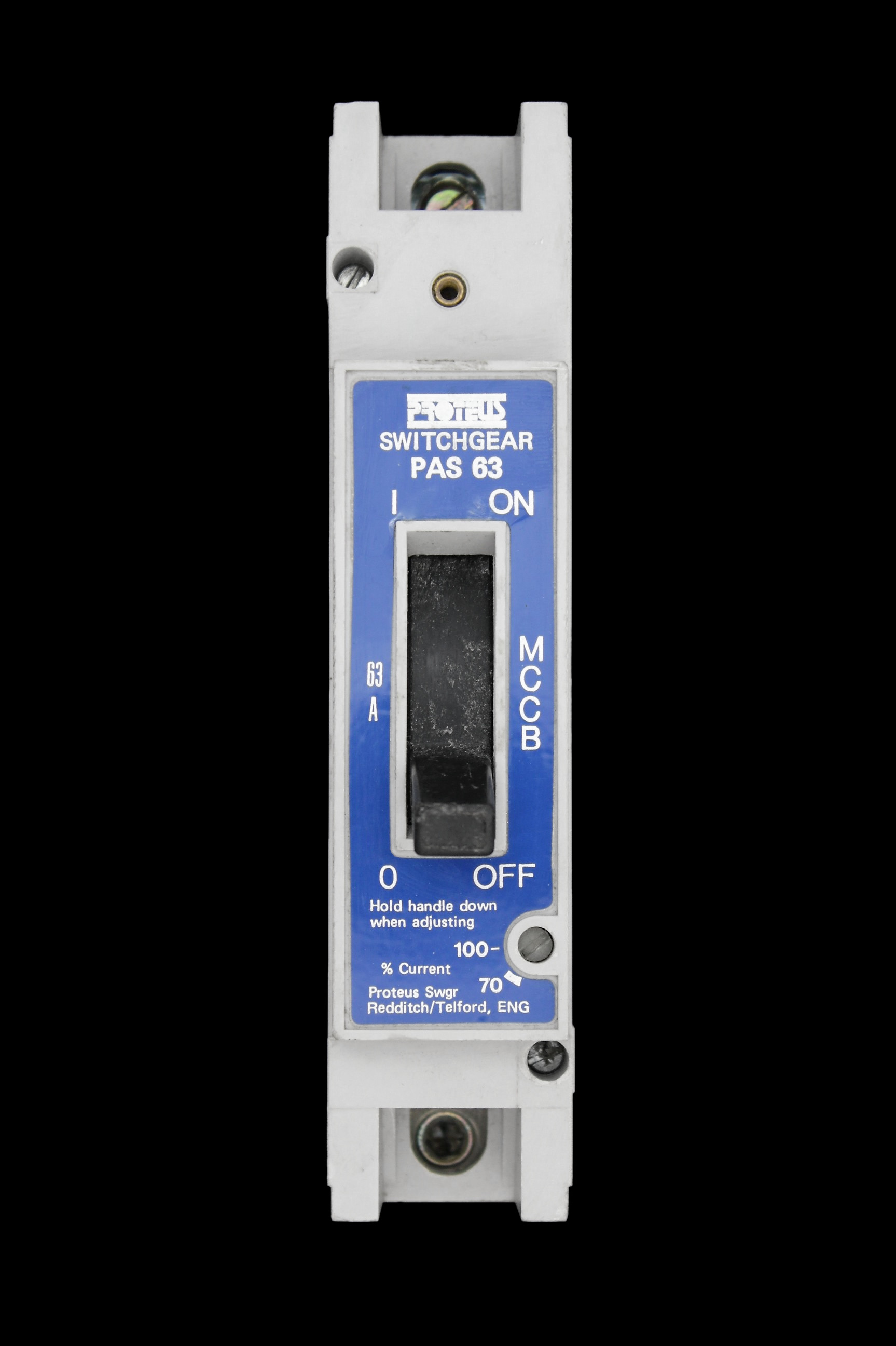 PROTEUS 63 AMP MCCB SWITCHGEAR PAS63 WHITE