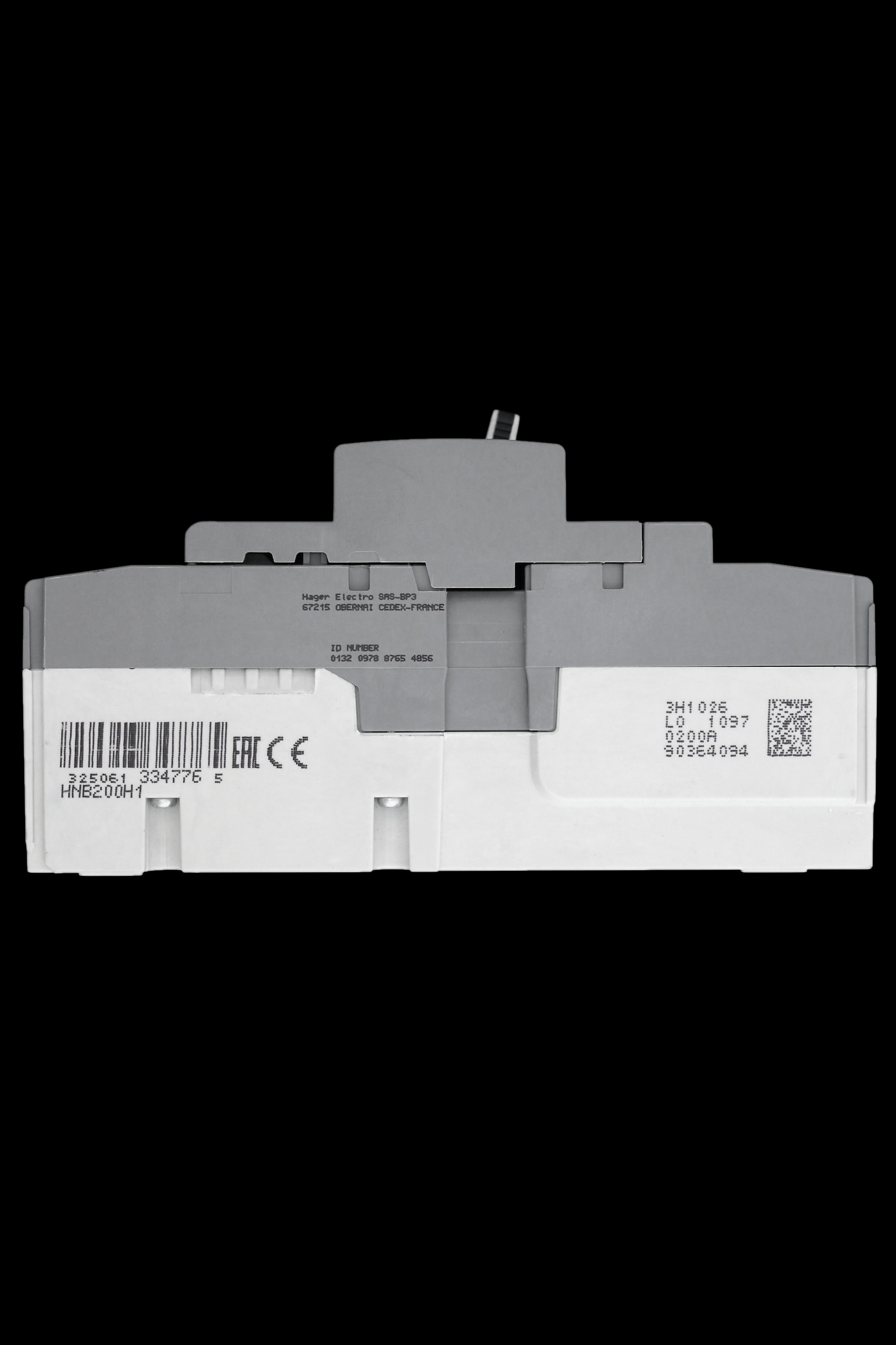 HAGER 200 AMP 40kA TRIPLE POLE MCCB HNB200H X250 334776