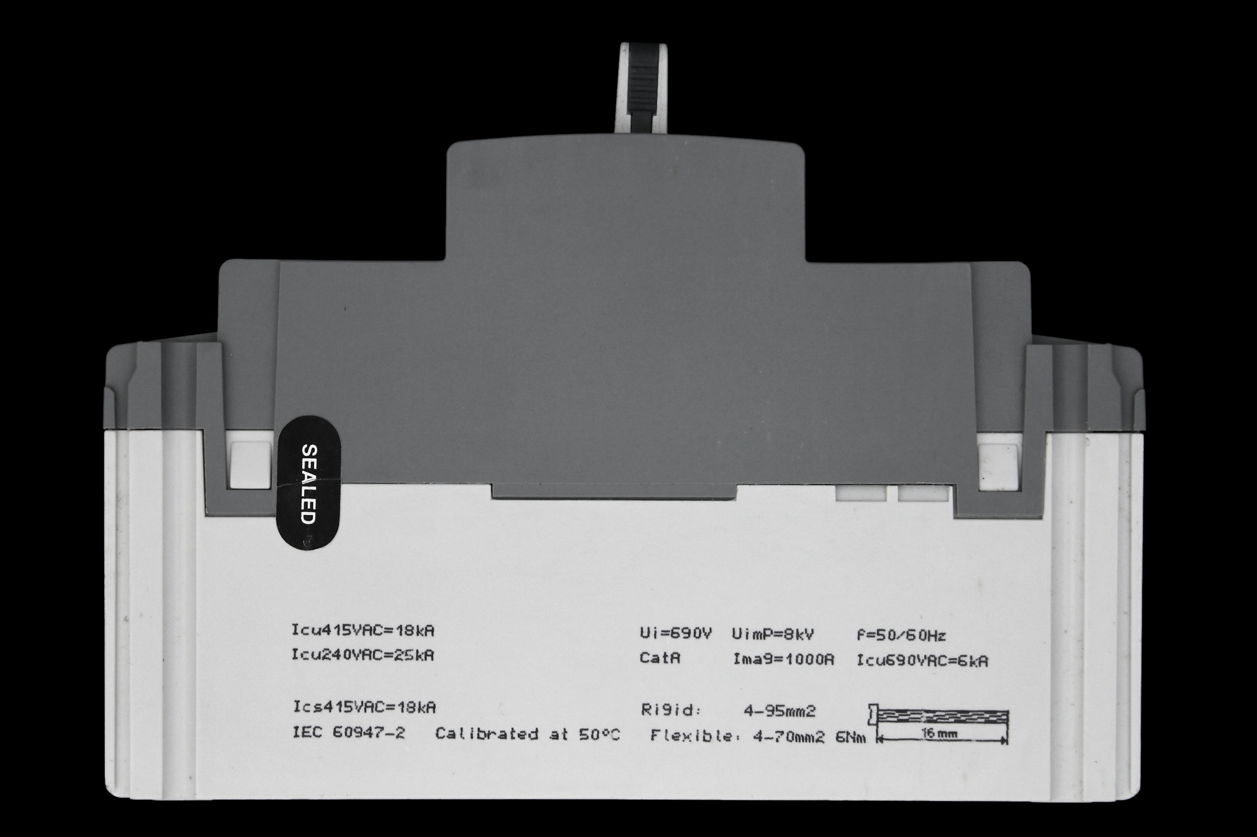 HAGER 63 AMP 18kA MCCB HDA061Z 313590 TM X160
