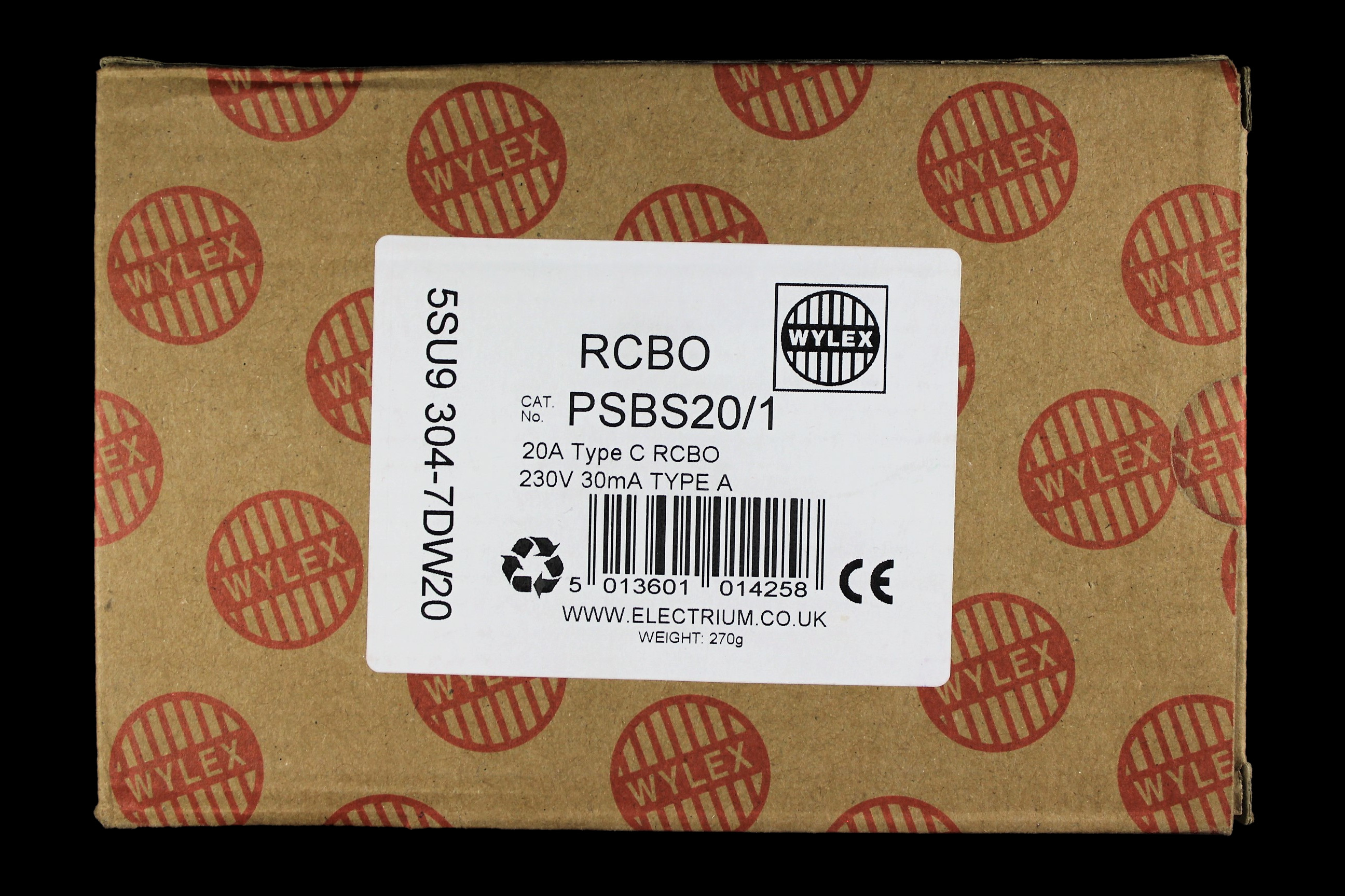 WYLEX 20 AMP CURVE C 10kA 30mA RCBO TYPE A PSBS20/1