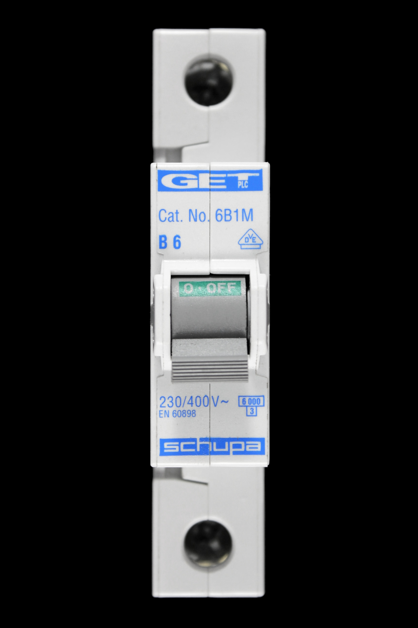 GET 6 AMP CURVE B 6kA MCB CIRCUIT BREAKER SCHUPA 6B1M