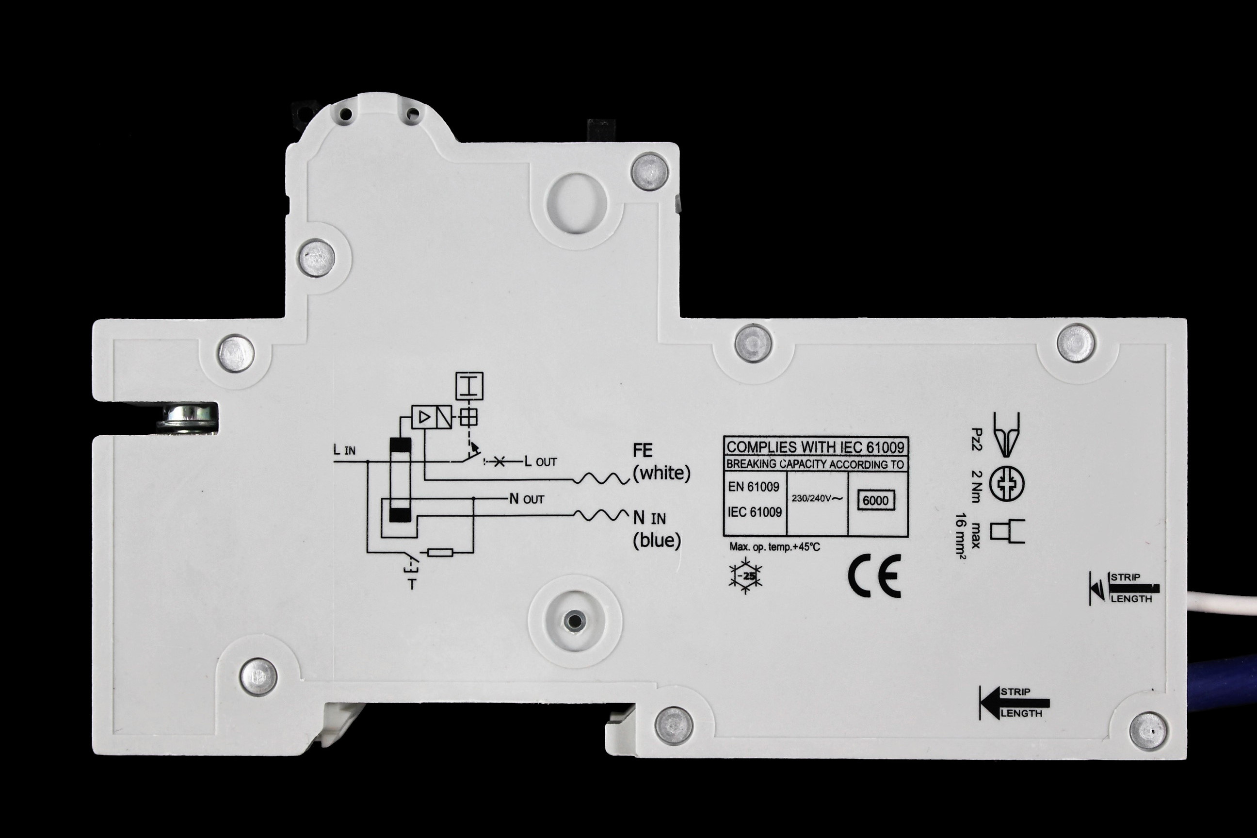 WYLEX 10 AMP CURVE C 6kA 30mA RCBO TYPE A NHXSBS1C10