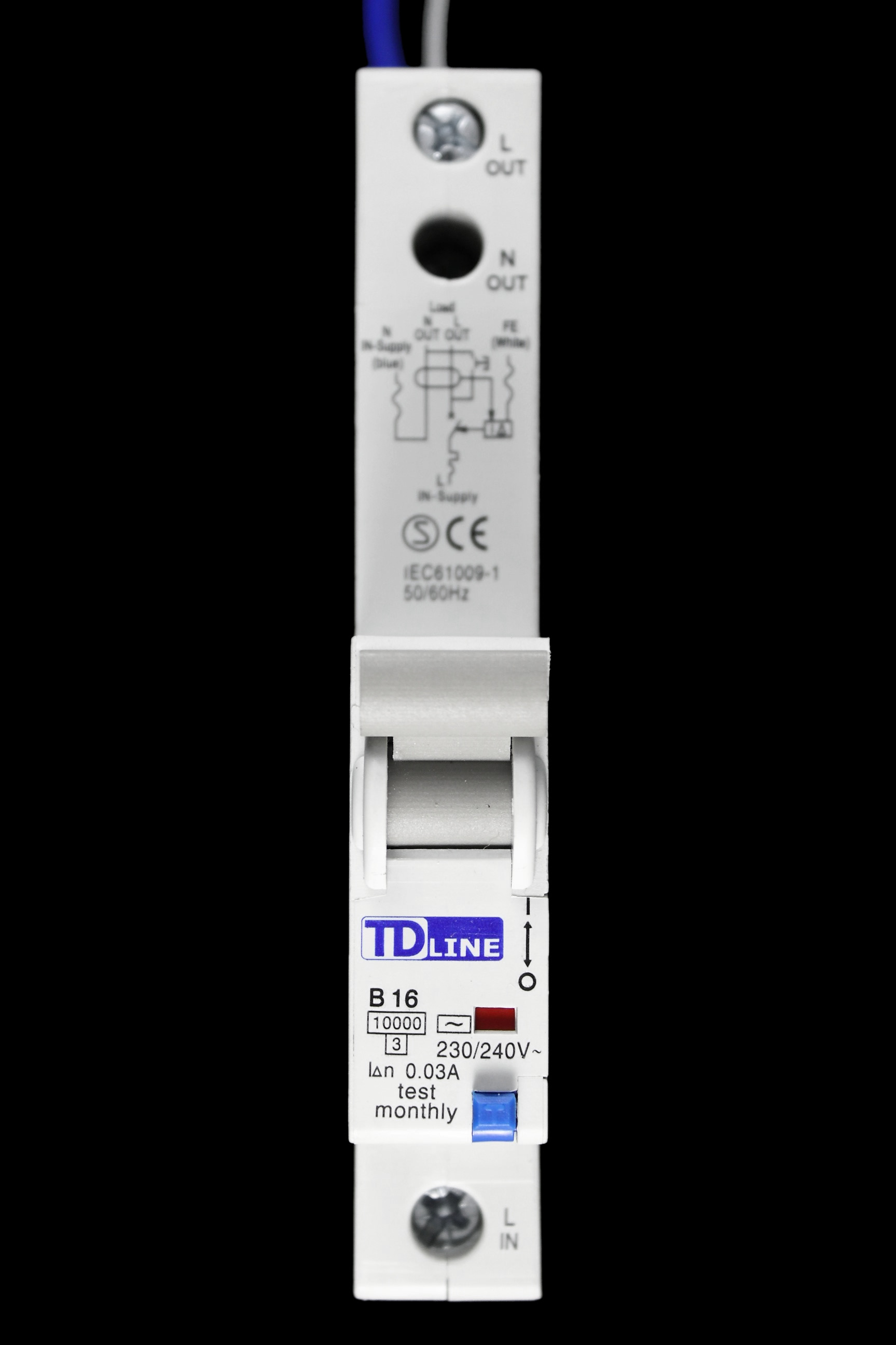 TD LINE 16 AMP CURVE B 10kA 30mA RCBO TDRCBO