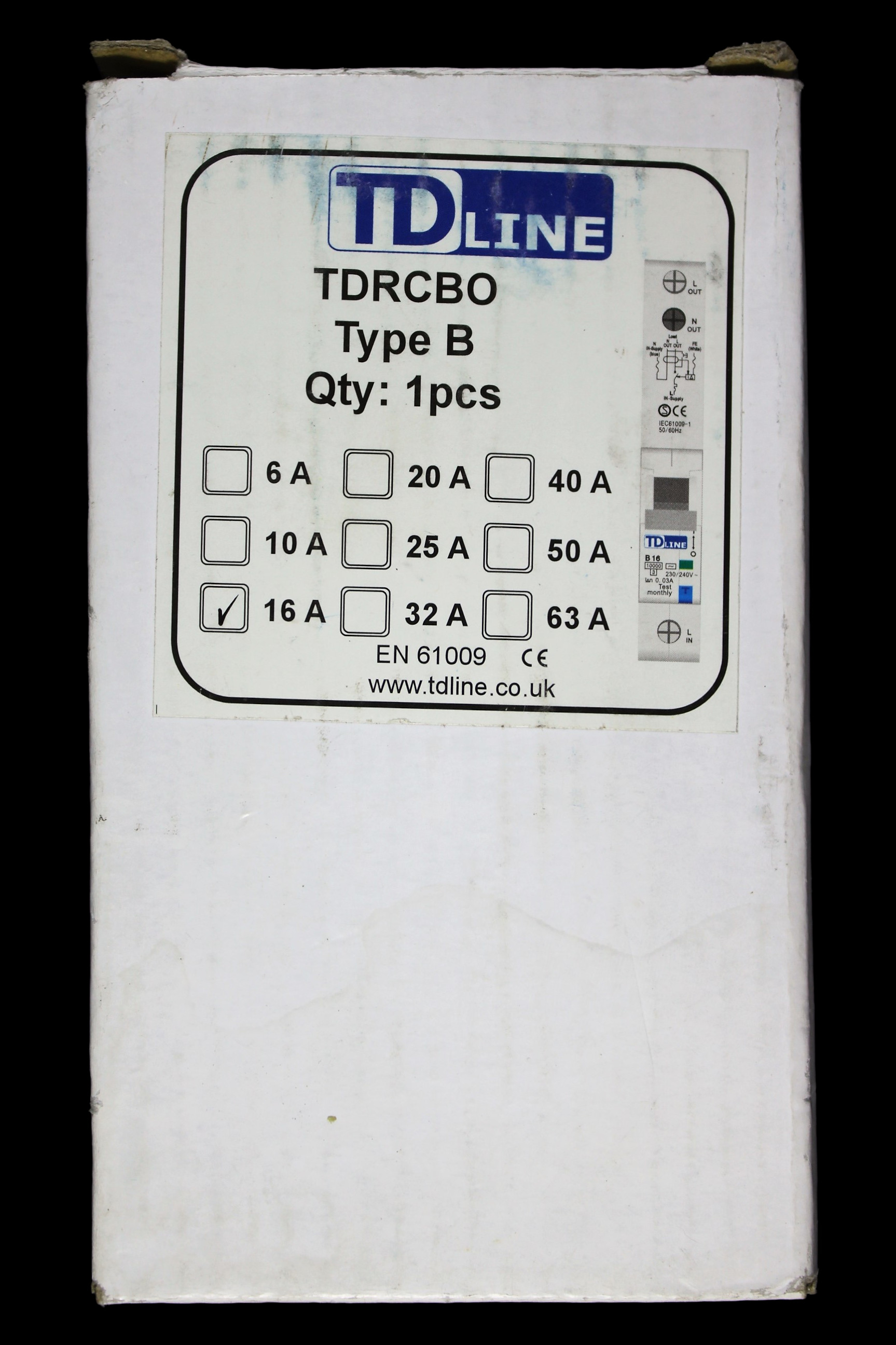 TD LINE 16 AMP CURVE B 10kA 30mA RCBO TDRCBO