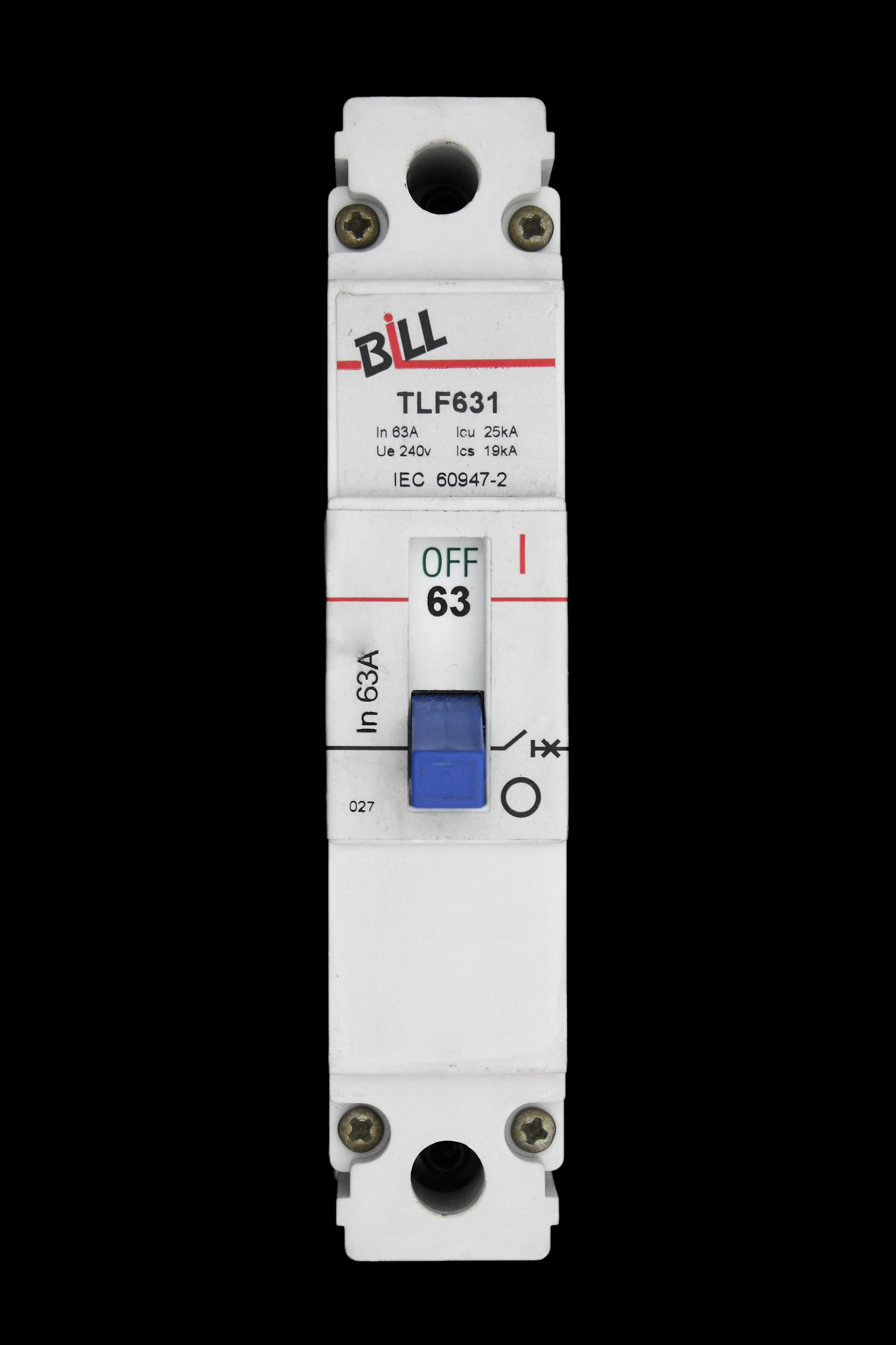 BILL 63 AMP 25kA MCCB TLF631