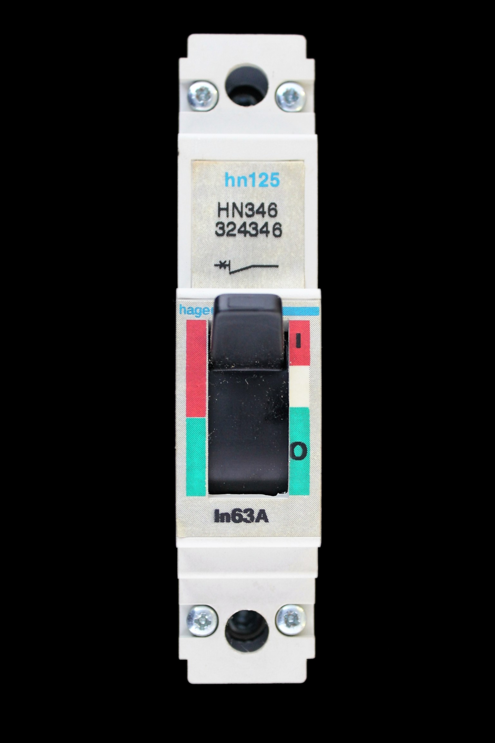 HAGER 63 AMP 16kA MCCB HN125 324346 HN346