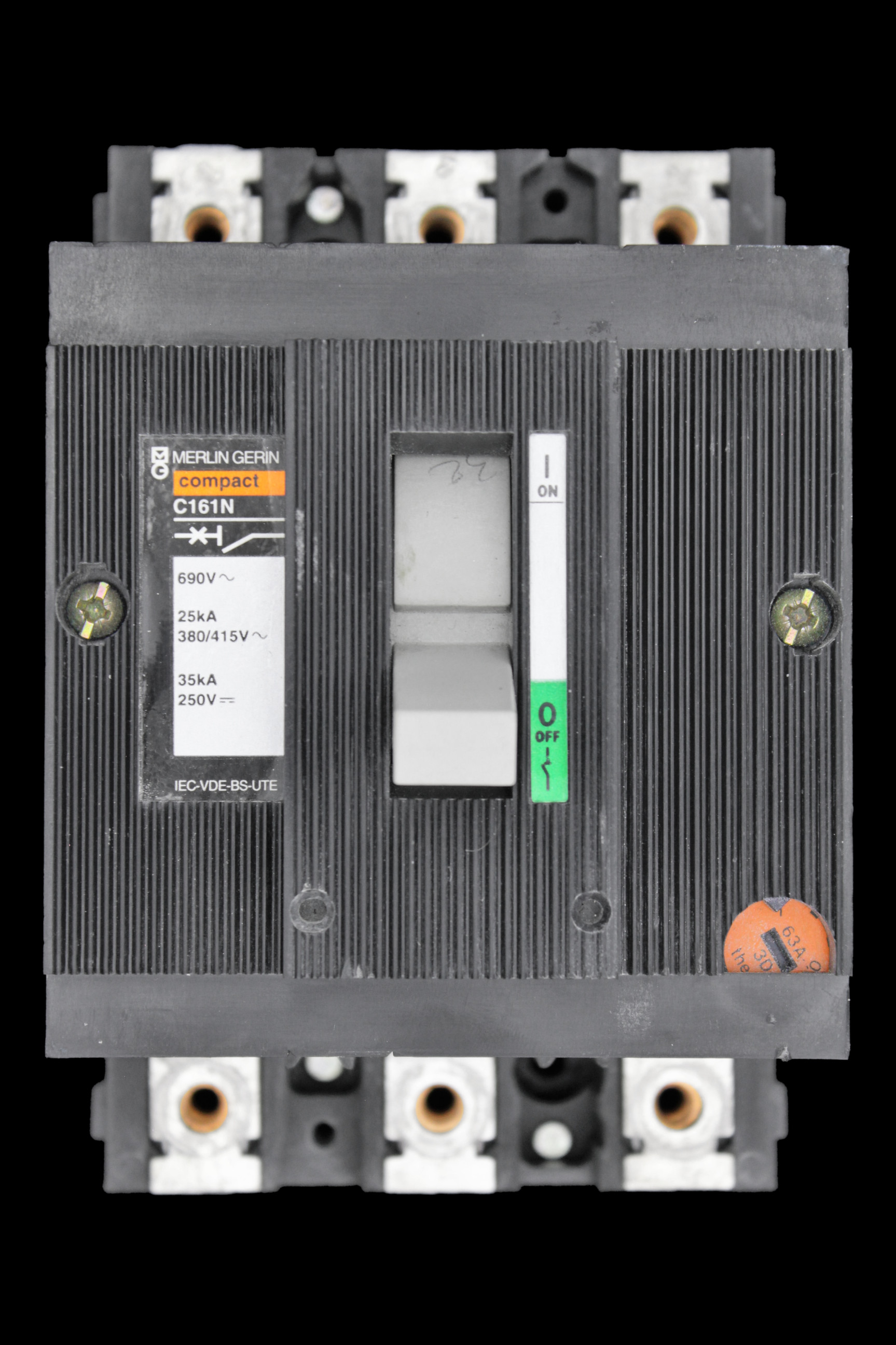 MERLIN GERIN 63 AMP 25kA TRIPLE POLE MCCB C161N