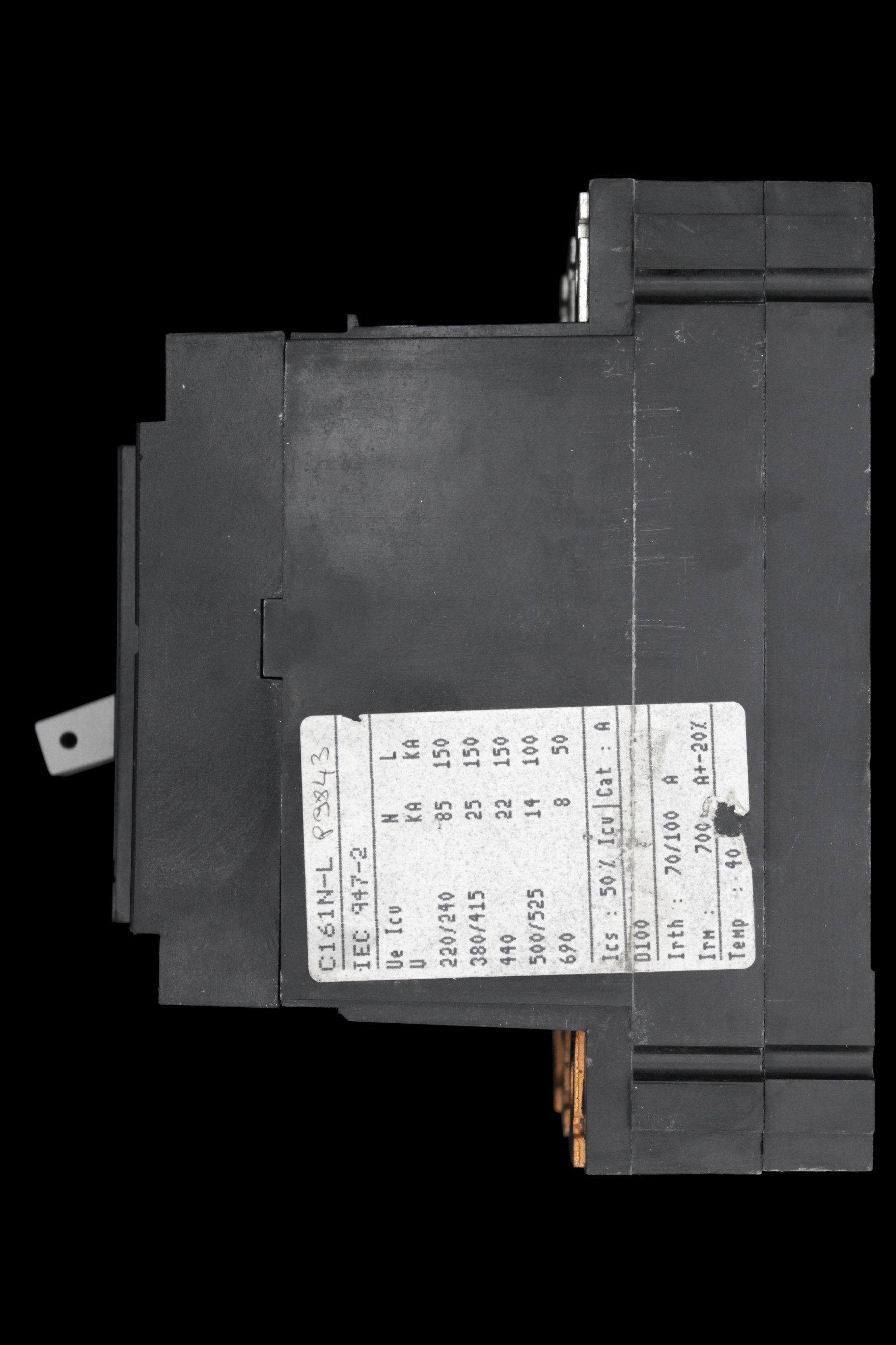 MERLIN GERIN 100 AMP 25kA TRIPLE POLE MCCB C161N