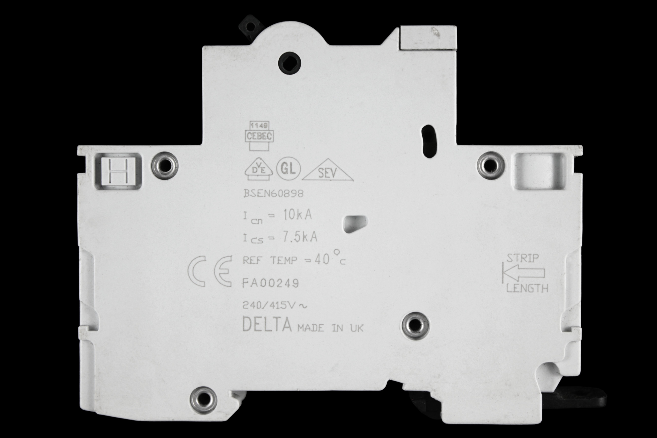BILL 50 AMP CURVE B 10kA MCB CIRCUIT BREAKER THB501
