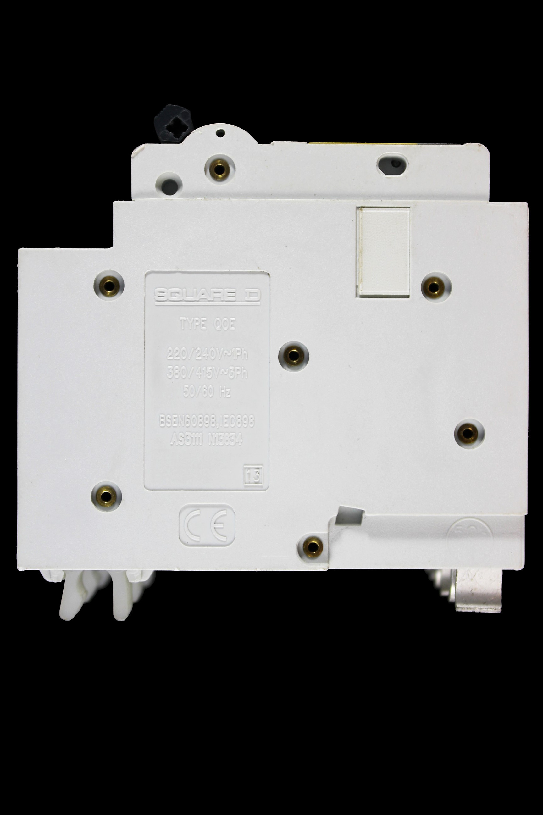 SQUARE D 25 AMP CURVE C 10kA TRIPLE POLE MCB CIRCUIT BREAKER QOE 10000