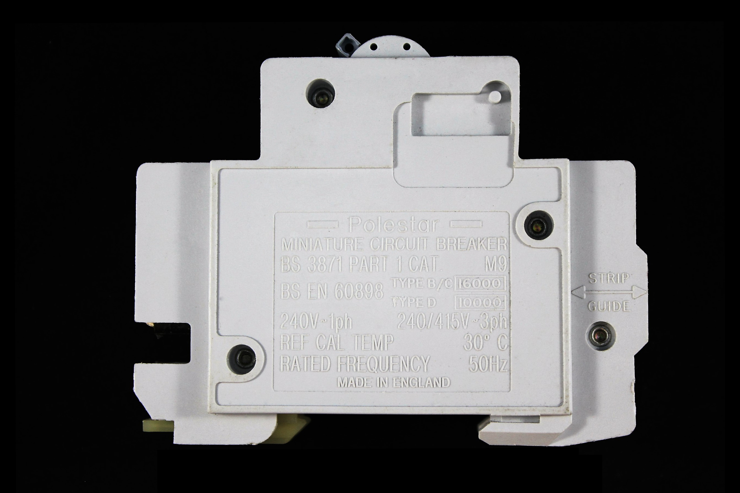 CRABTREE 40 AMP CURVE B 16kA MCB CIRCUIT BREAKER POLESTAR