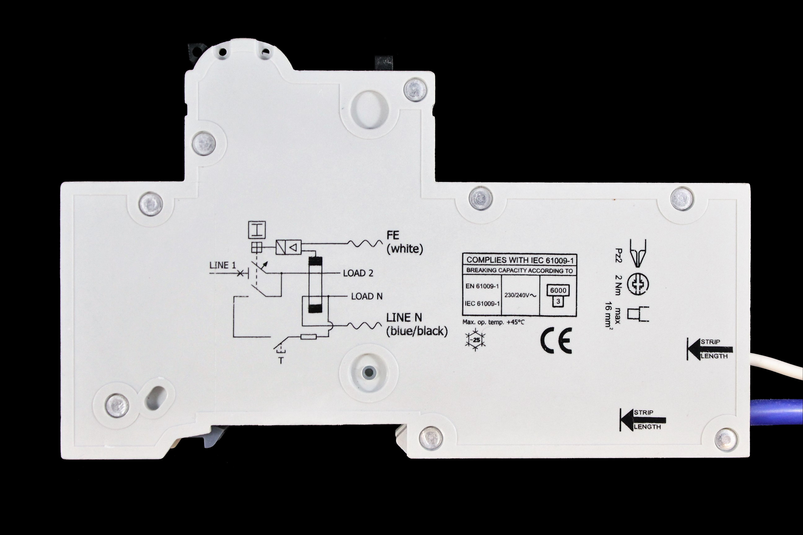 SECTOR 32 AMP CURVE B 6kA 30mA RCBO TYPE AC SVRCBO32/B