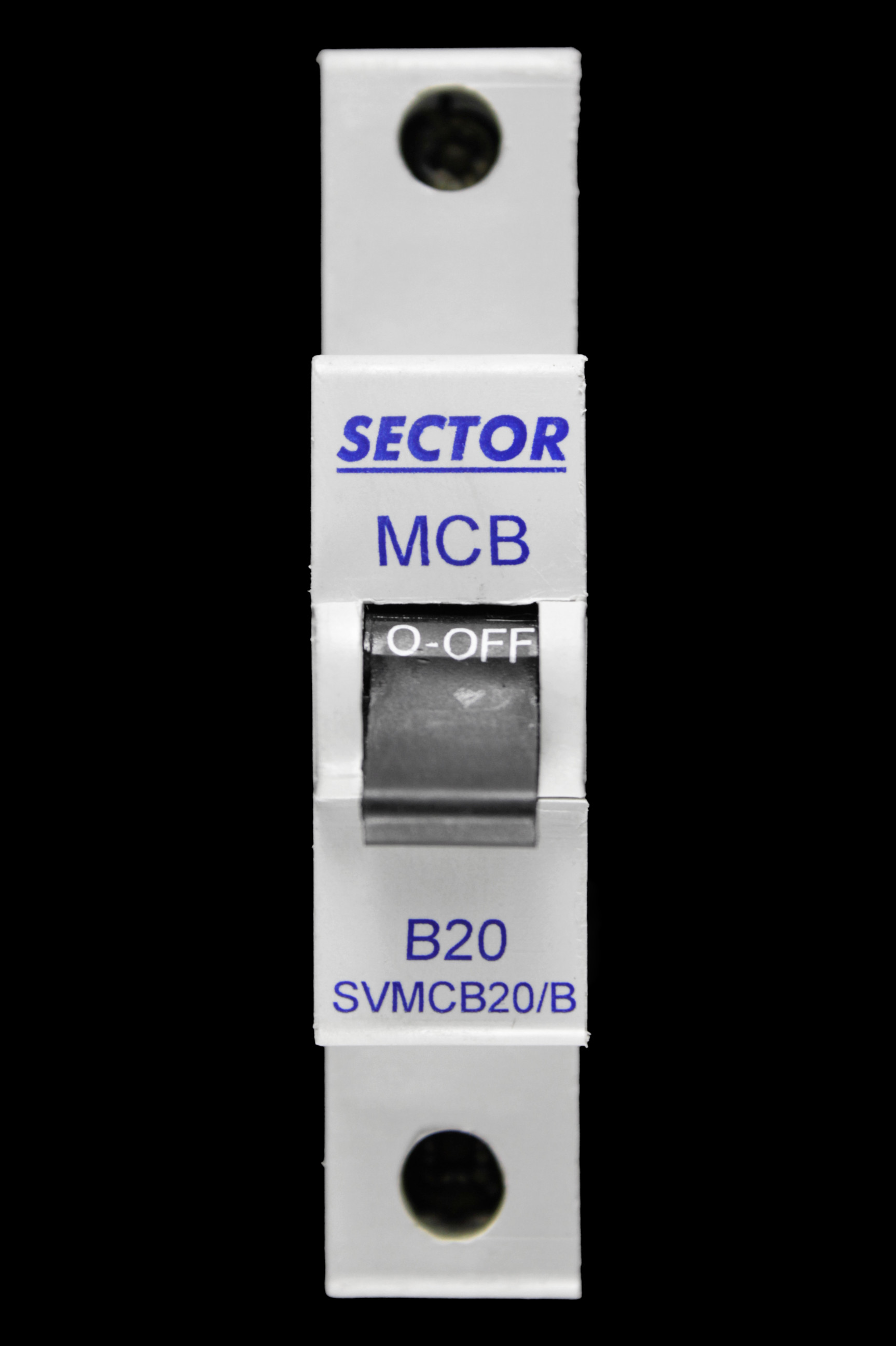 SECTOR B 20 MCB 6kA CIRCUIT BREAKER SVMCB20/B BLUE