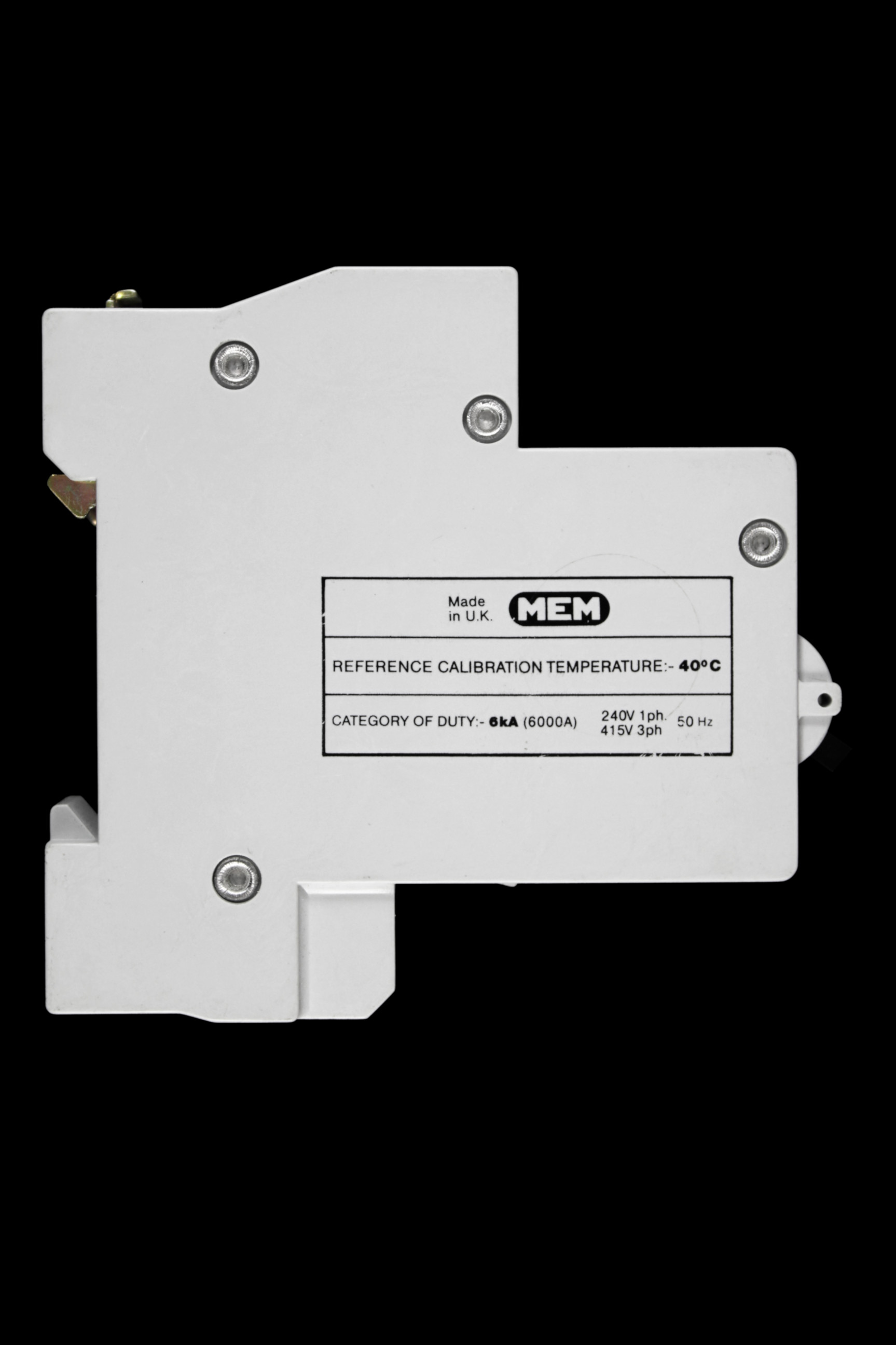 MEM 63 AMP TYPE 3 M6 MCB CIRCUIT BREAKER 631MB3 GREY