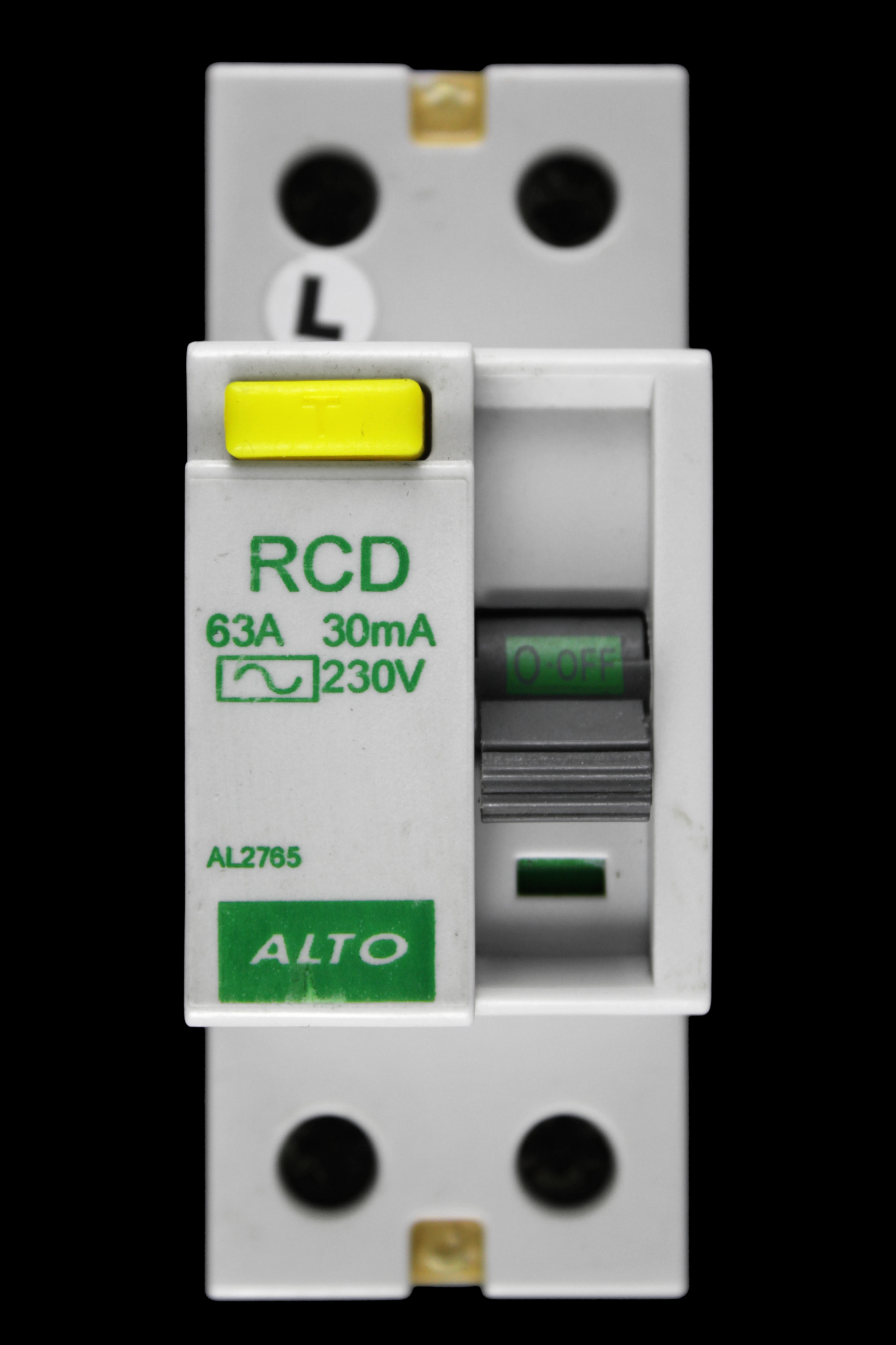 ALTO 63 AMP 30mA DOUBLE POLE RCD TYPE AC AL2765 LL
