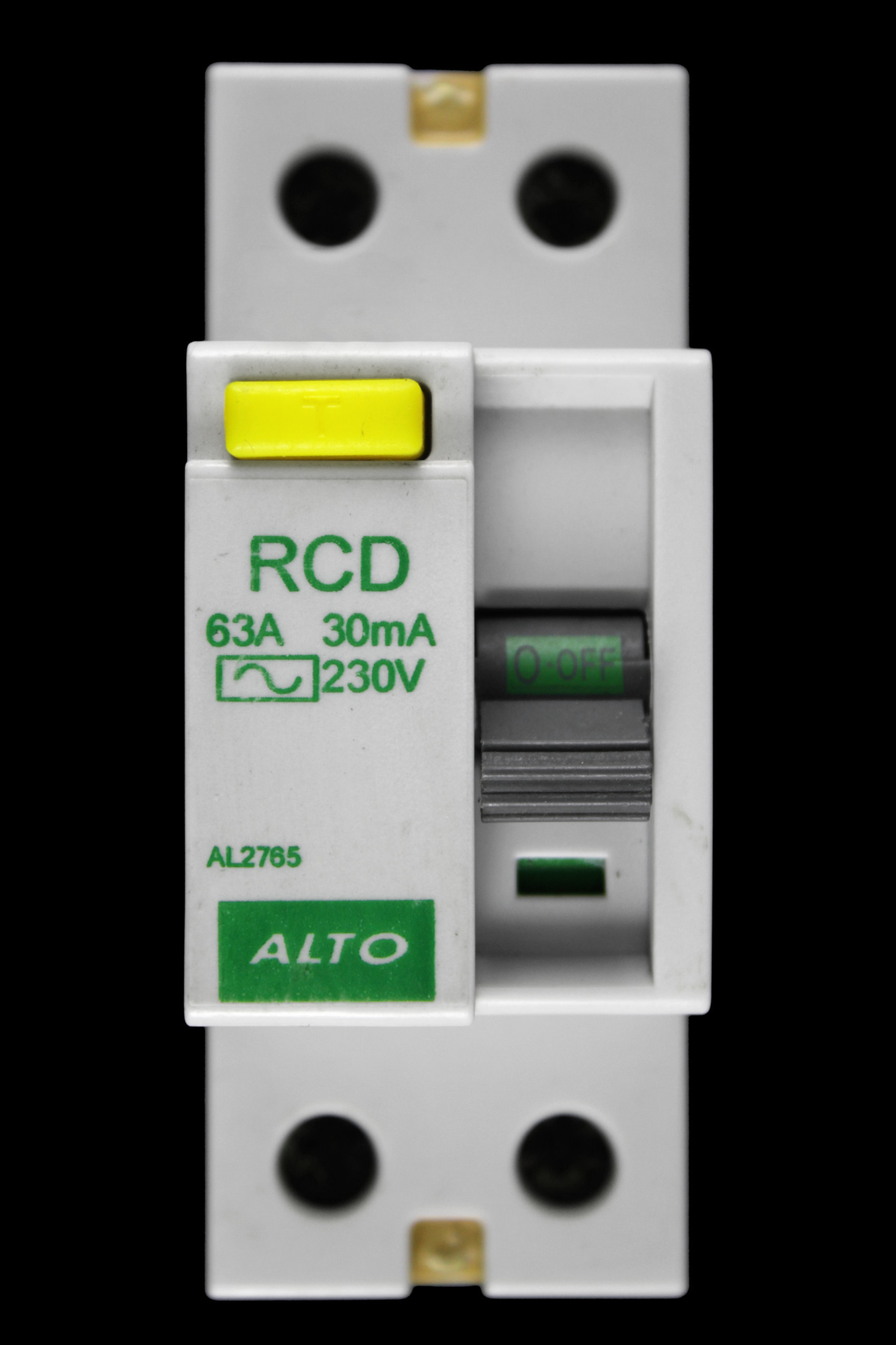 ALTO 63 AMP 30mA DOUBLE POLE RCD TYPE AC AL2765