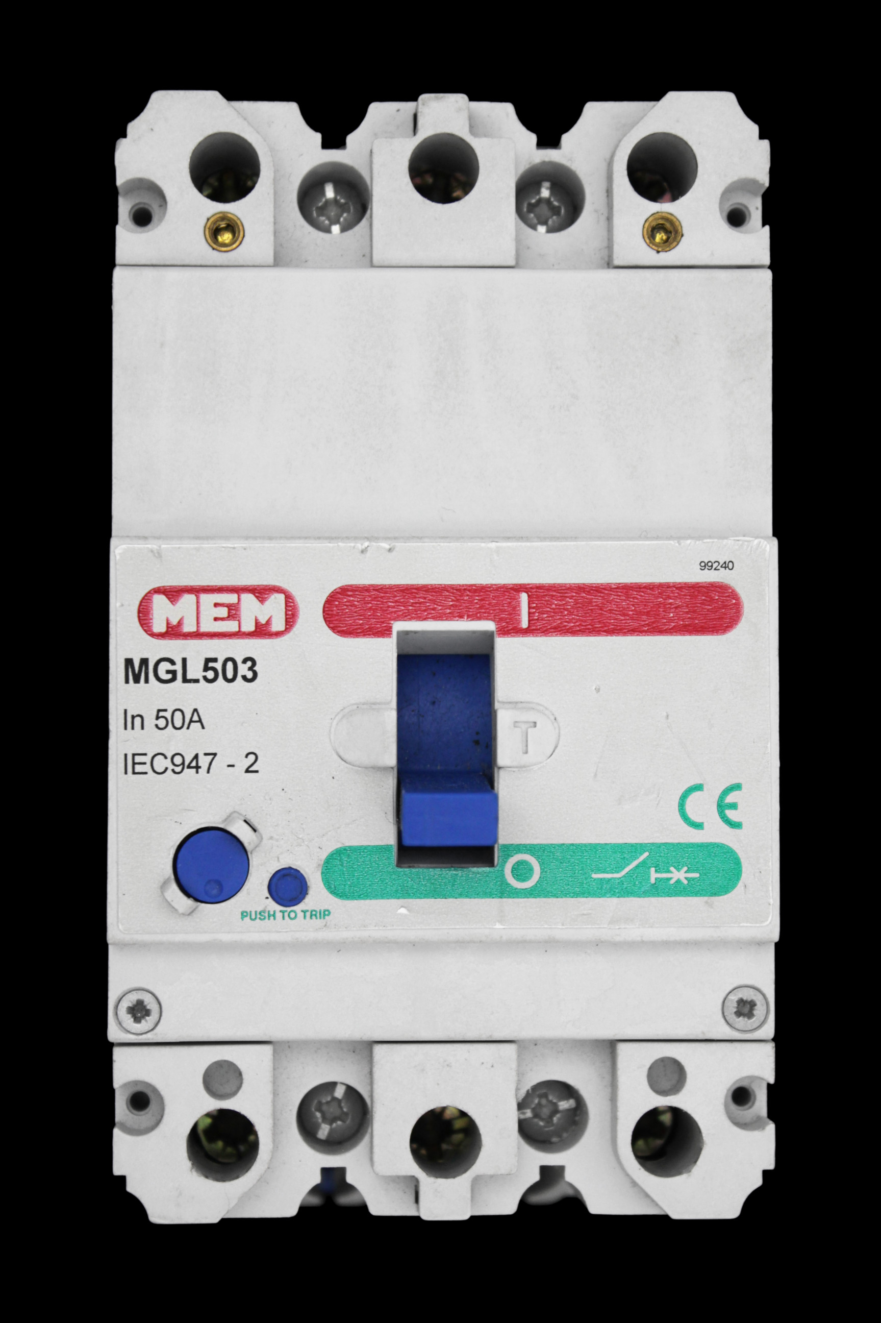 MEM 50 AMP 16kA TRIPLE POLE MCCB MGL503