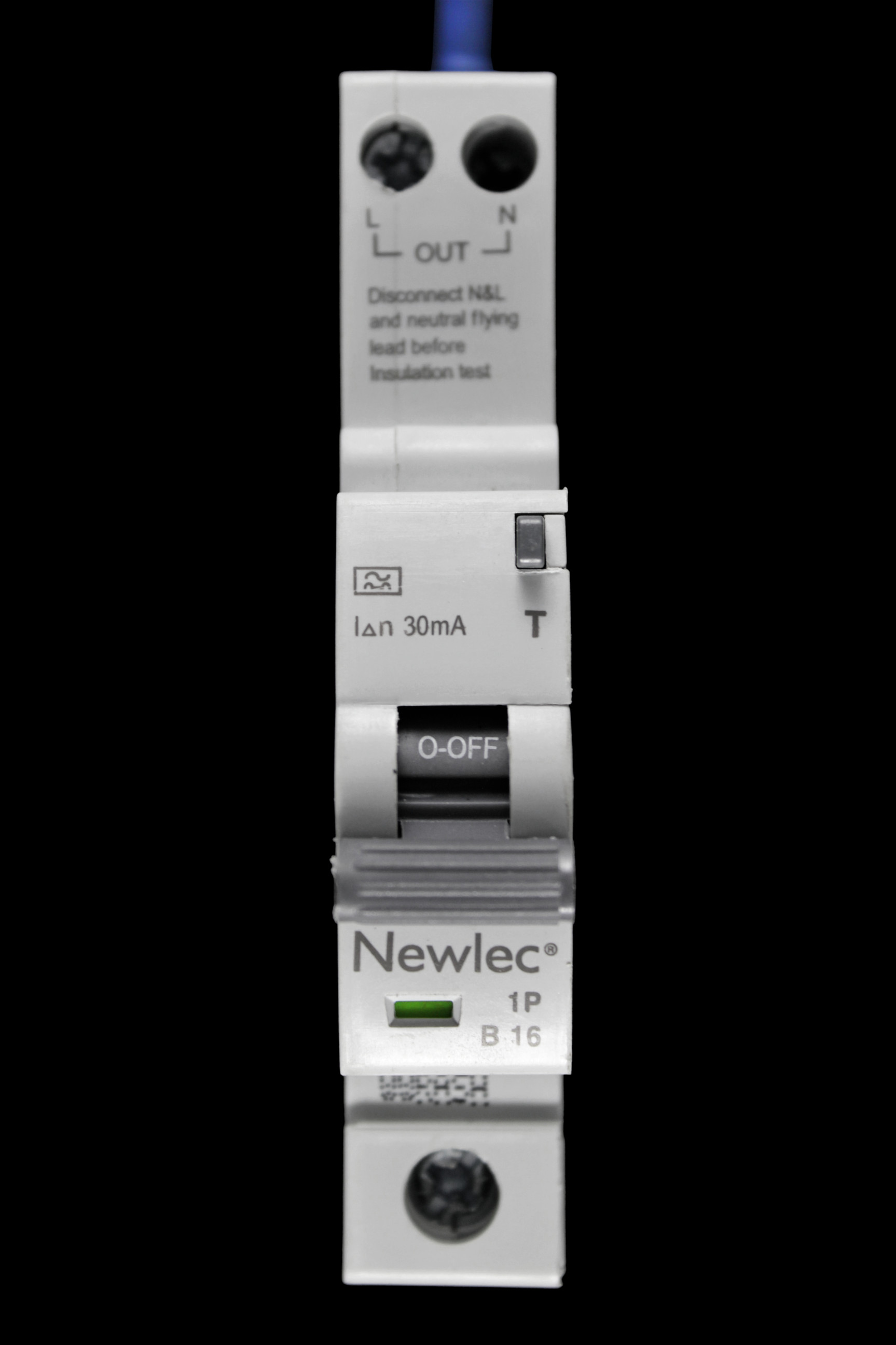 NEWLEC 16 AMP CURVE B 6kA 30mA RCBO NLRCBC1630B COMPACT