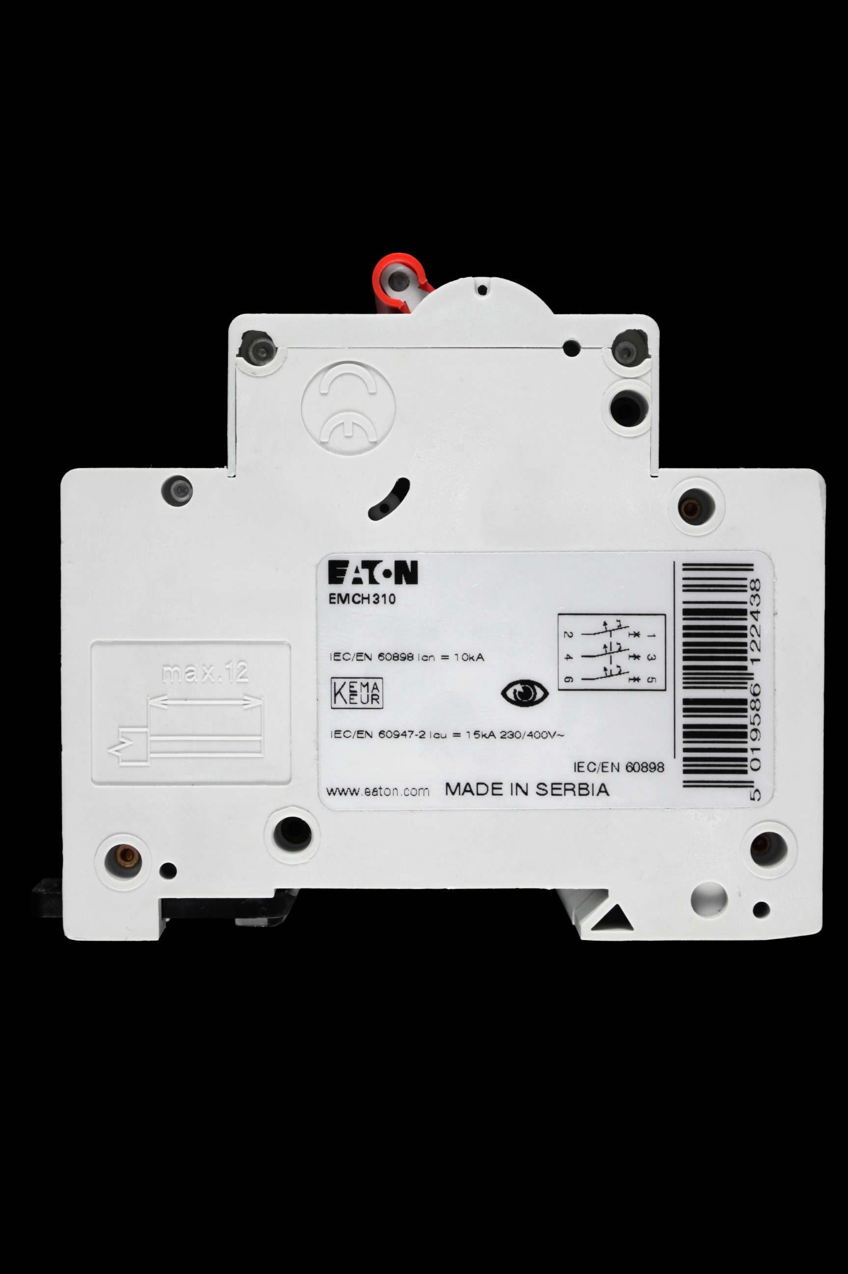 EATON 10 AMP CURVE C 10kA TRIPLE POLE MCB CIRCUIT BREAKER EMCH310
