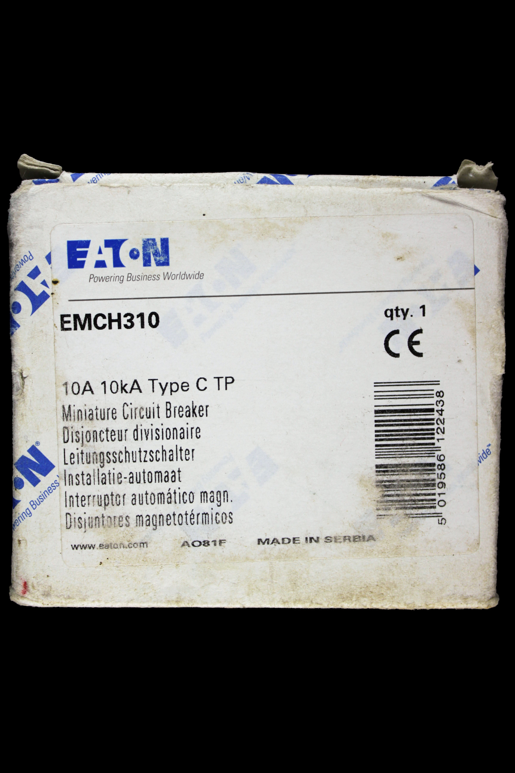 EATON 10 AMP CURVE C 10kA TRIPLE POLE MCB CIRCUIT BREAKER EMCH310