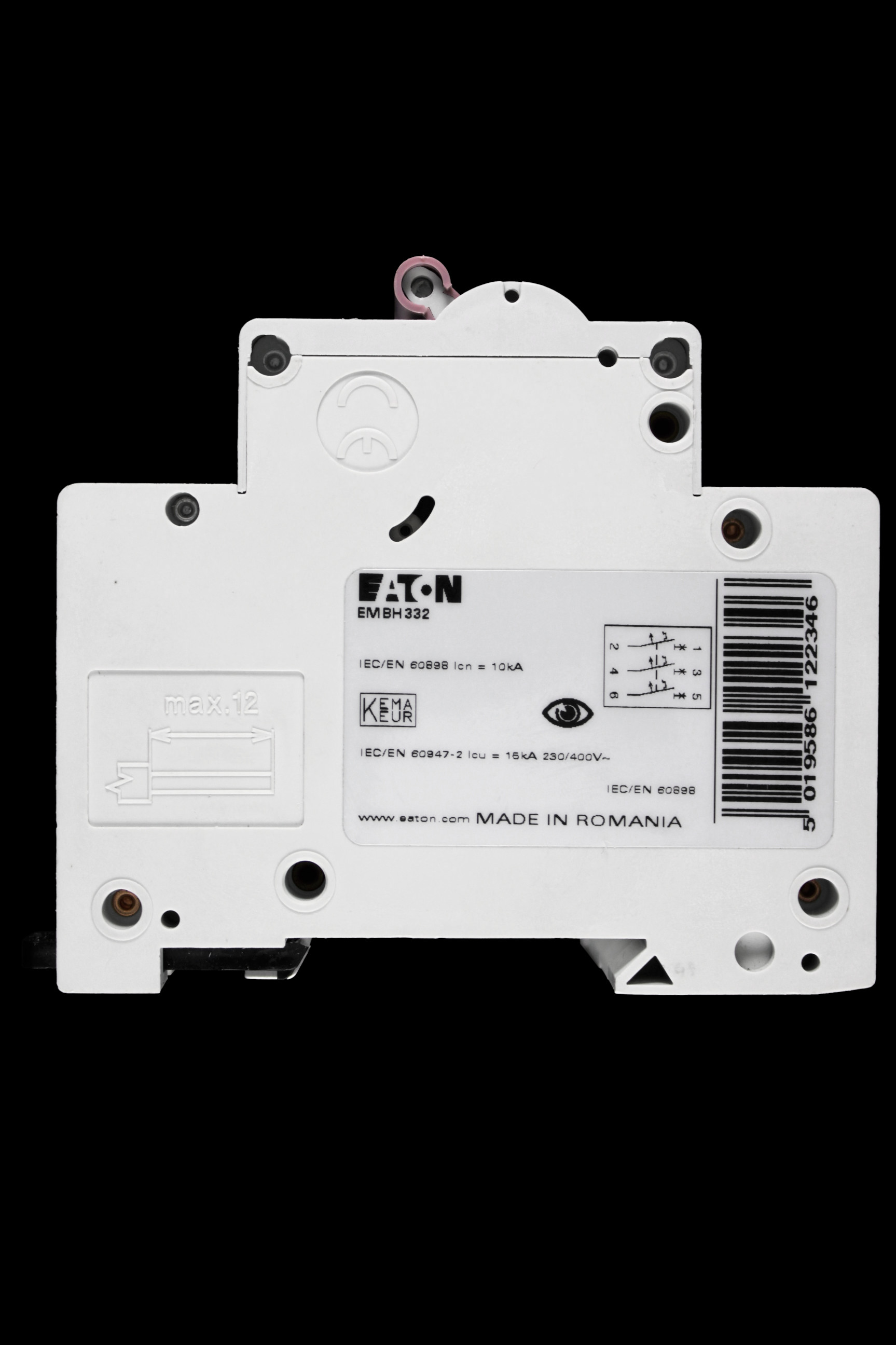 EATON 32 AMP CURVE B 10kA TRIPLE POLE MCB CIRCUIT BREAKER EMBH332