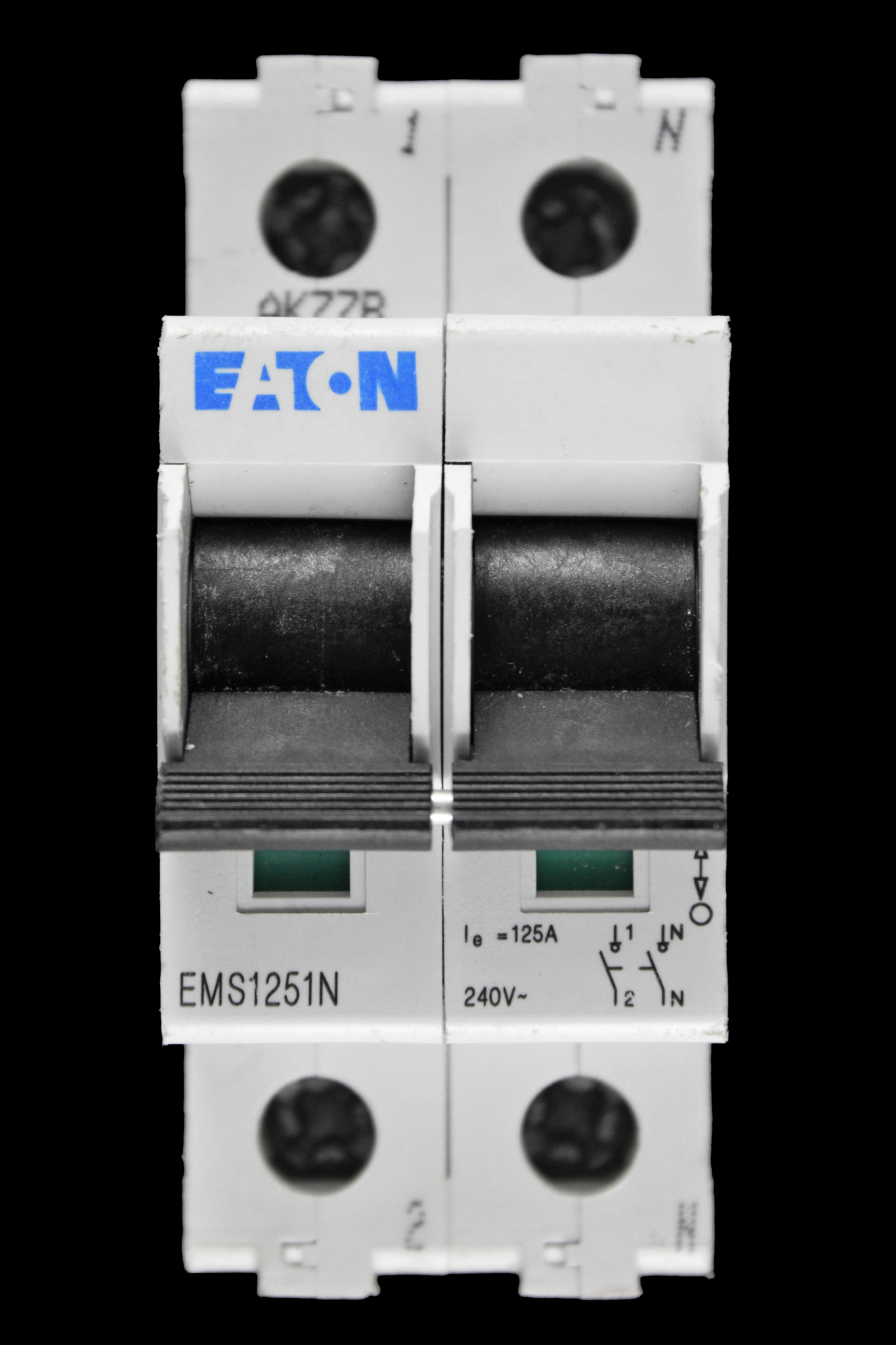 EATON 125 AMP DOUBLE POLE MAIN SWITCH DISCONNECTOR EMS1251N