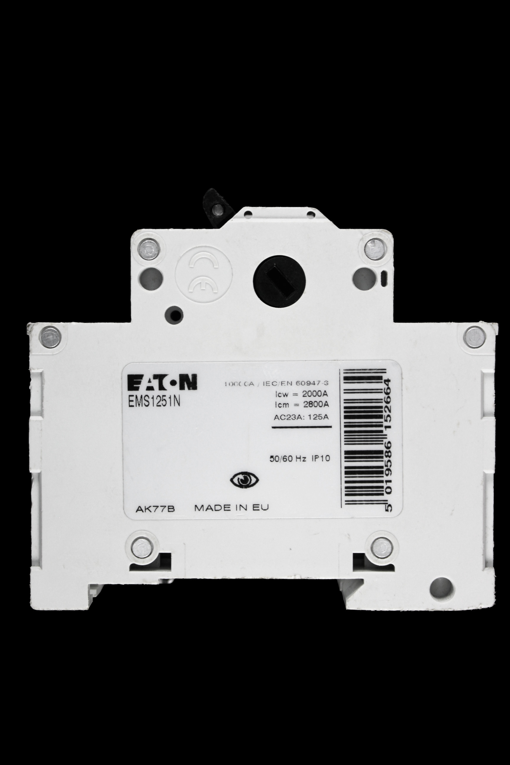 EATON 125 AMP DOUBLE POLE MAIN SWITCH DISCONNECTOR EMS1251N