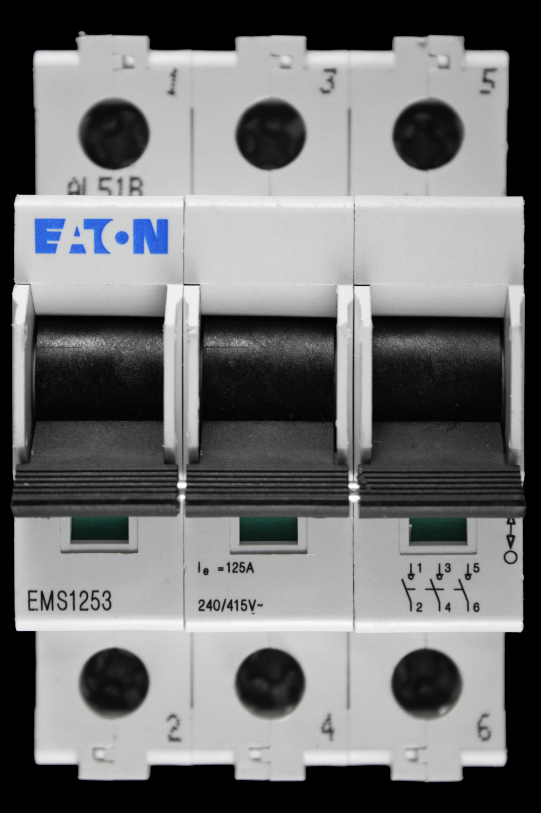 EATON 125 AMP TRIPLE POLE MAIN SWITCH DISCONNECTOR EMS1253