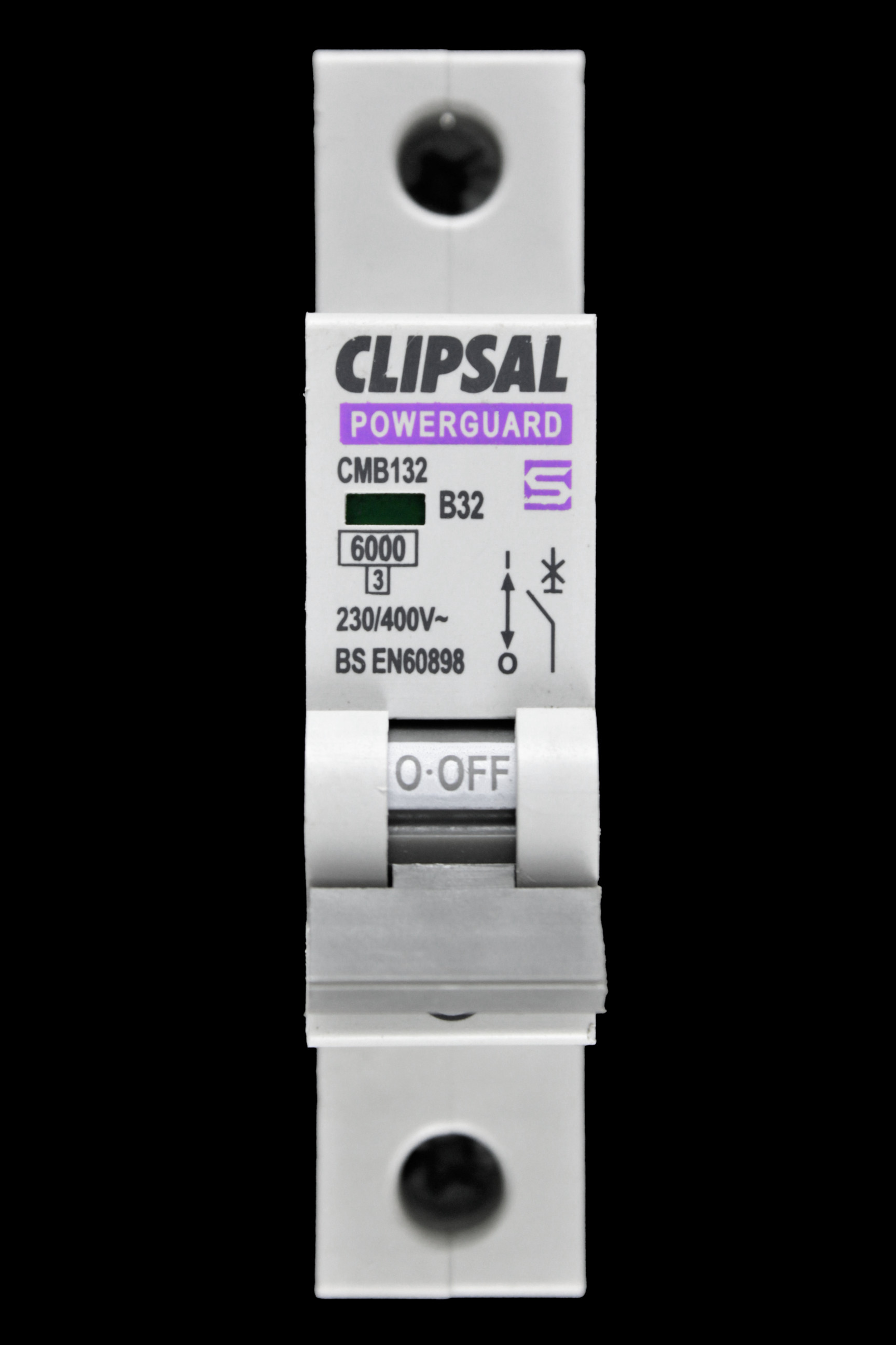 CLIPSAL 32 AMP CURVE B 6kA MCB CIRCUIT BREAKER CMB132 PCB6B132G POWERGUARD