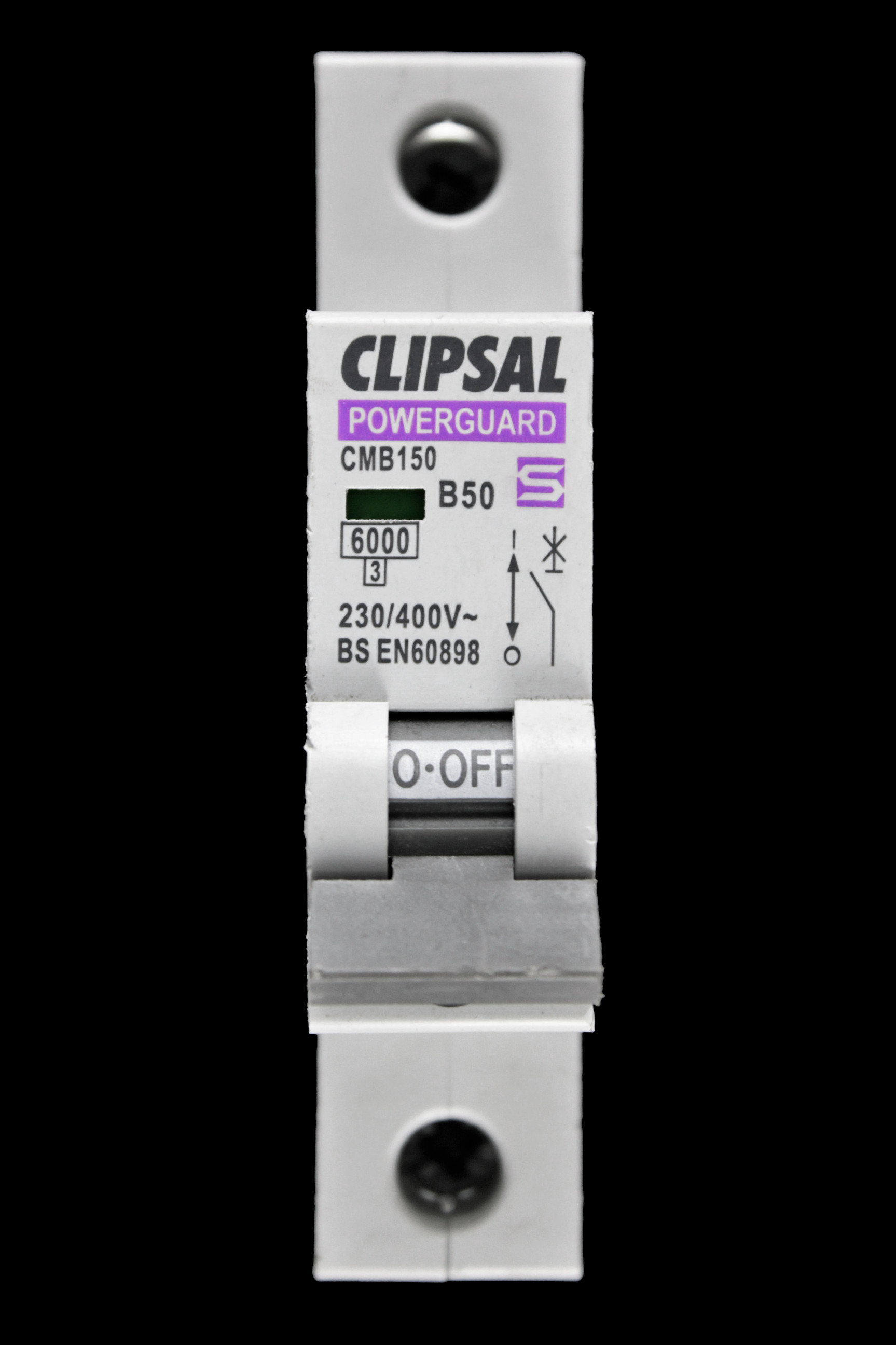 CLIPSAL 50 AMP CURVE B 6kA MCB CIRCUIT BREAKER CMB150 PCB6B150G POWERGUARD
