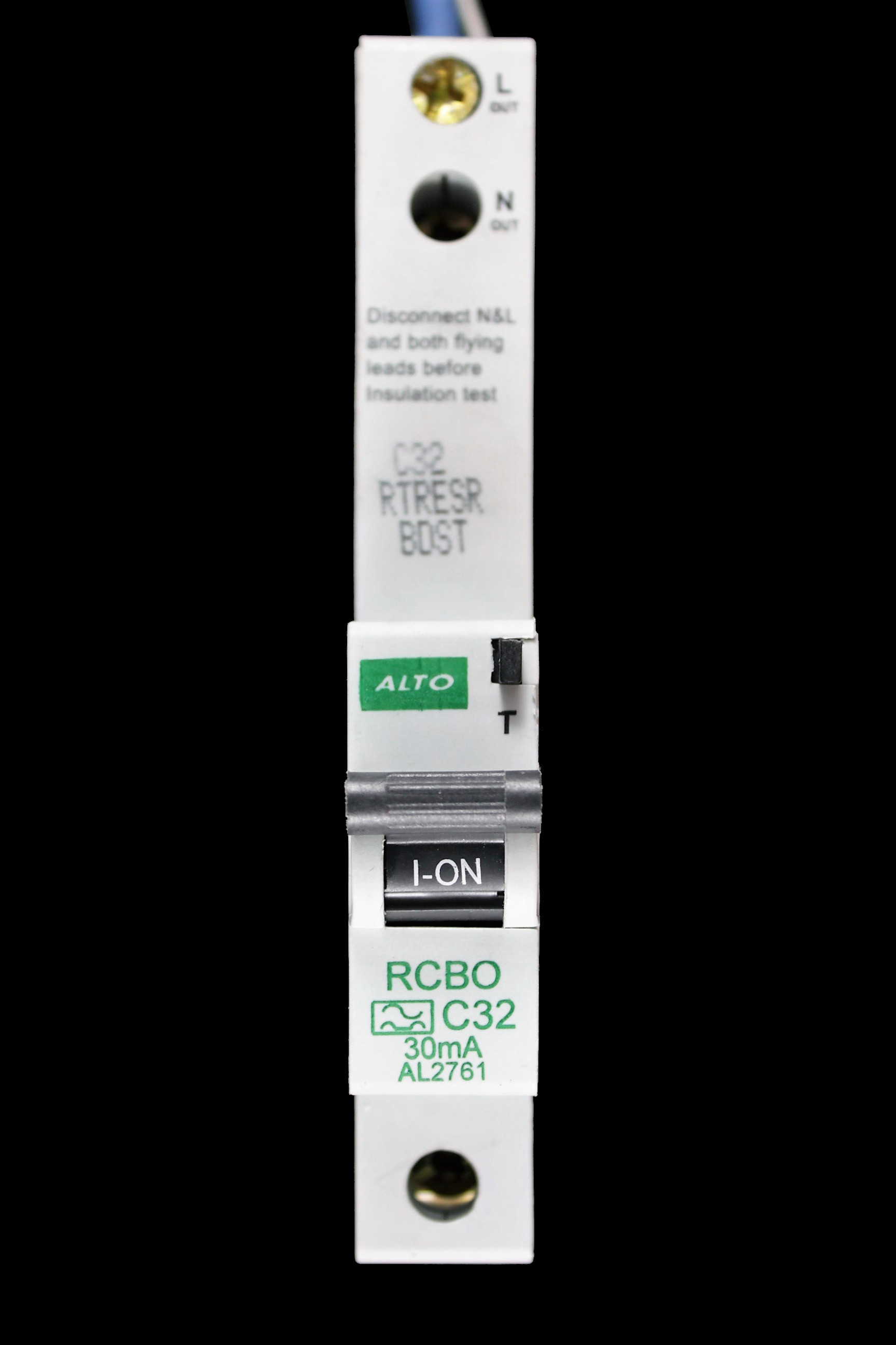 ALTO 32 AMP CURVE C 6kA 30mA RCBO TYPE AC AL2761