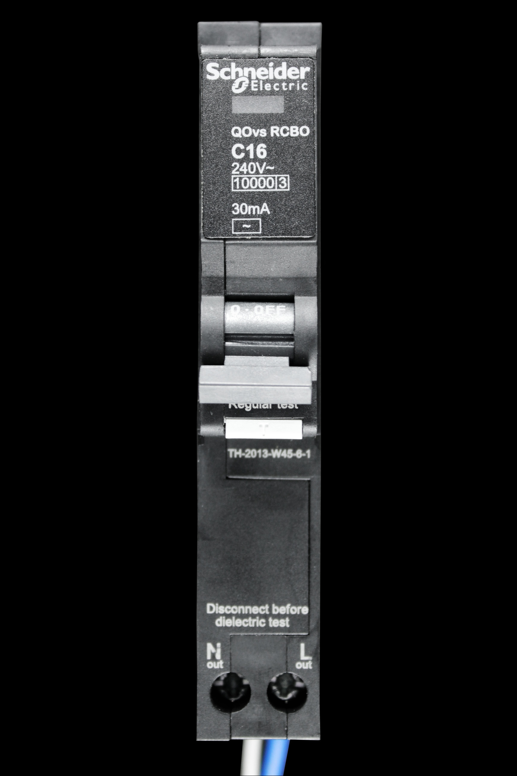 SCHNEIDER 16 AMP CURVE C 10kA 30mA RCBO QOVS QO116C10RCBO30F