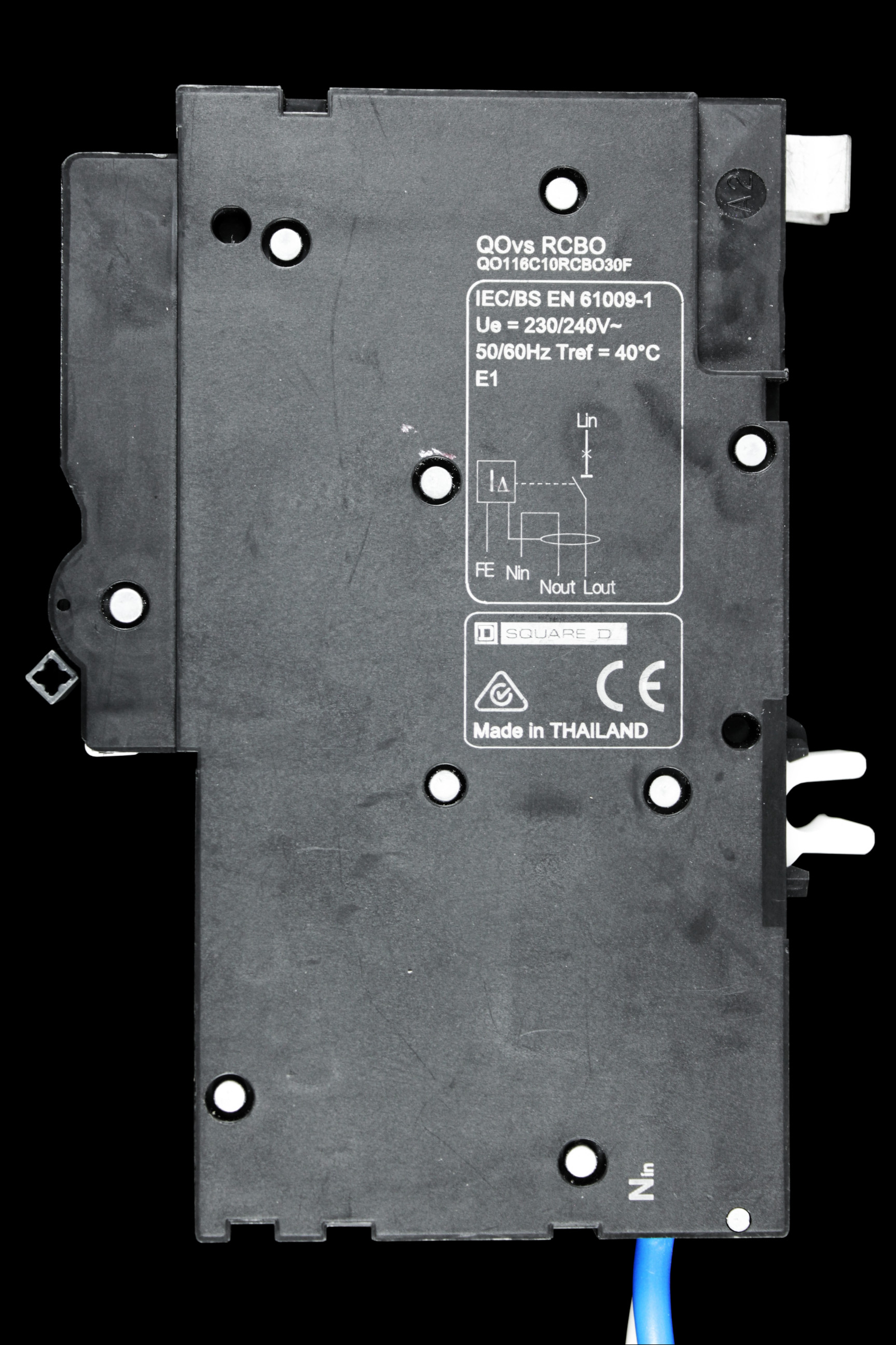 SCHNEIDER 16 AMP CURVE C 10kA 30mA RCBO QOVS QO116C10RCBO30F