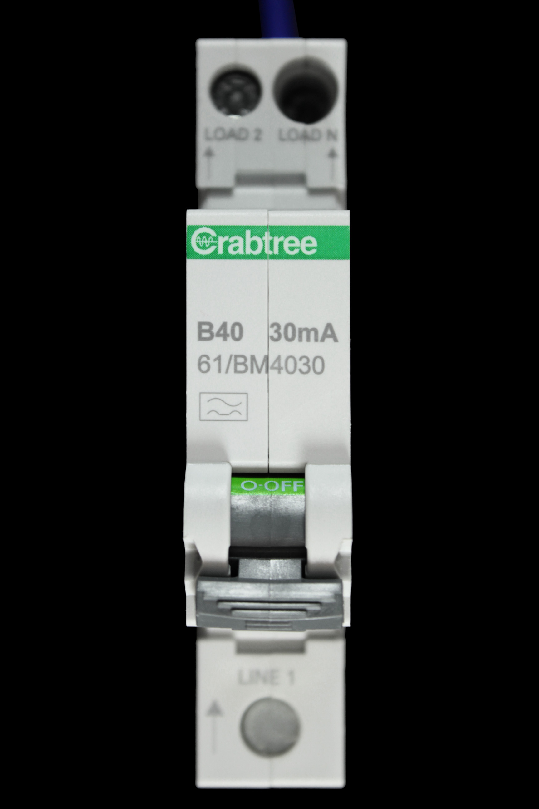 CRABTREE 40 AMP CURVE B 6kA 30mA RCBO TYPE A 61/BM4030 STARBREAKER