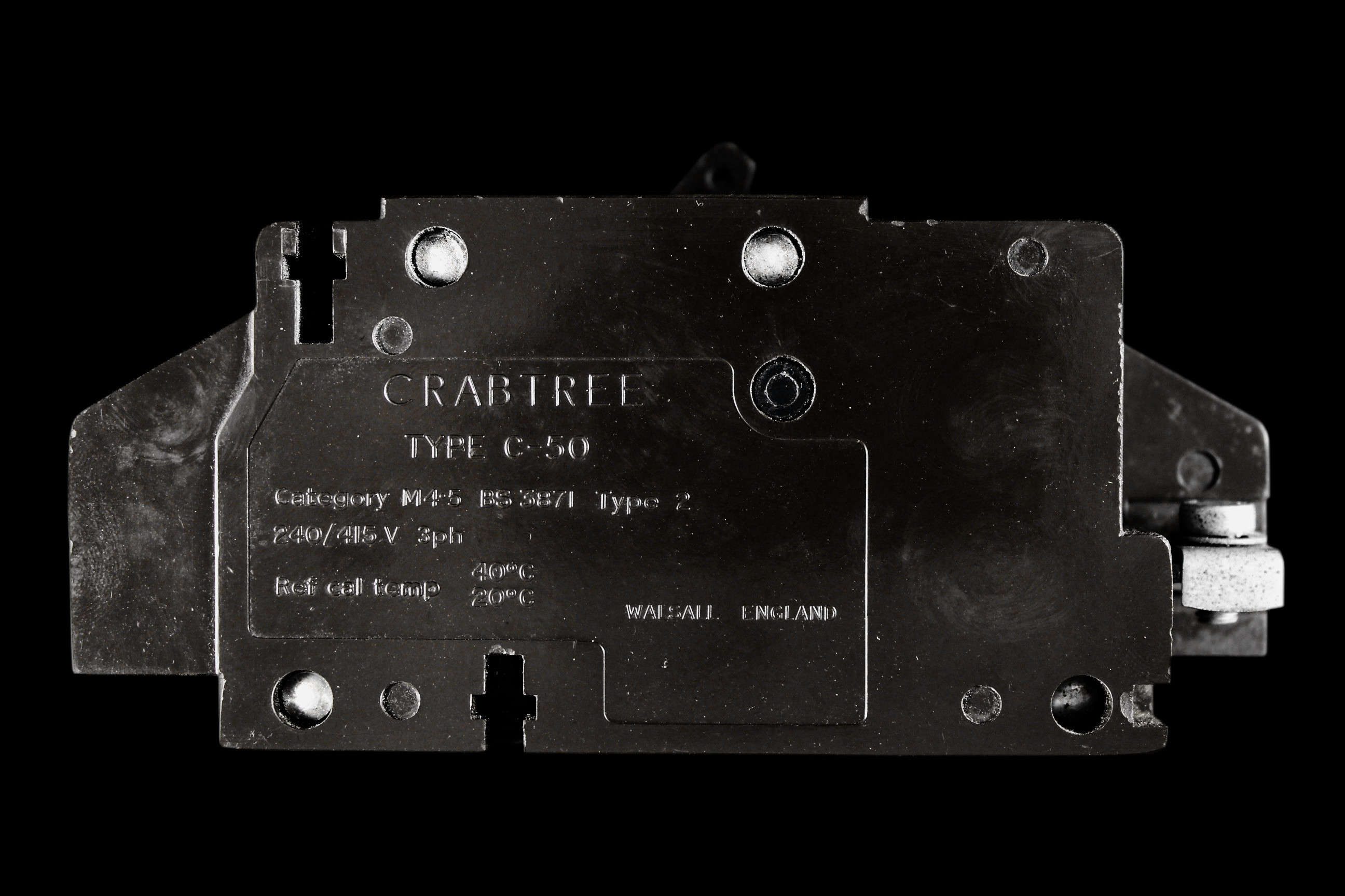 CRABTREE 10 AMP TYPE 2 M4.5 TRIPLE POLE MCB CIRCUIT BREAKER C50 C-50 53/10