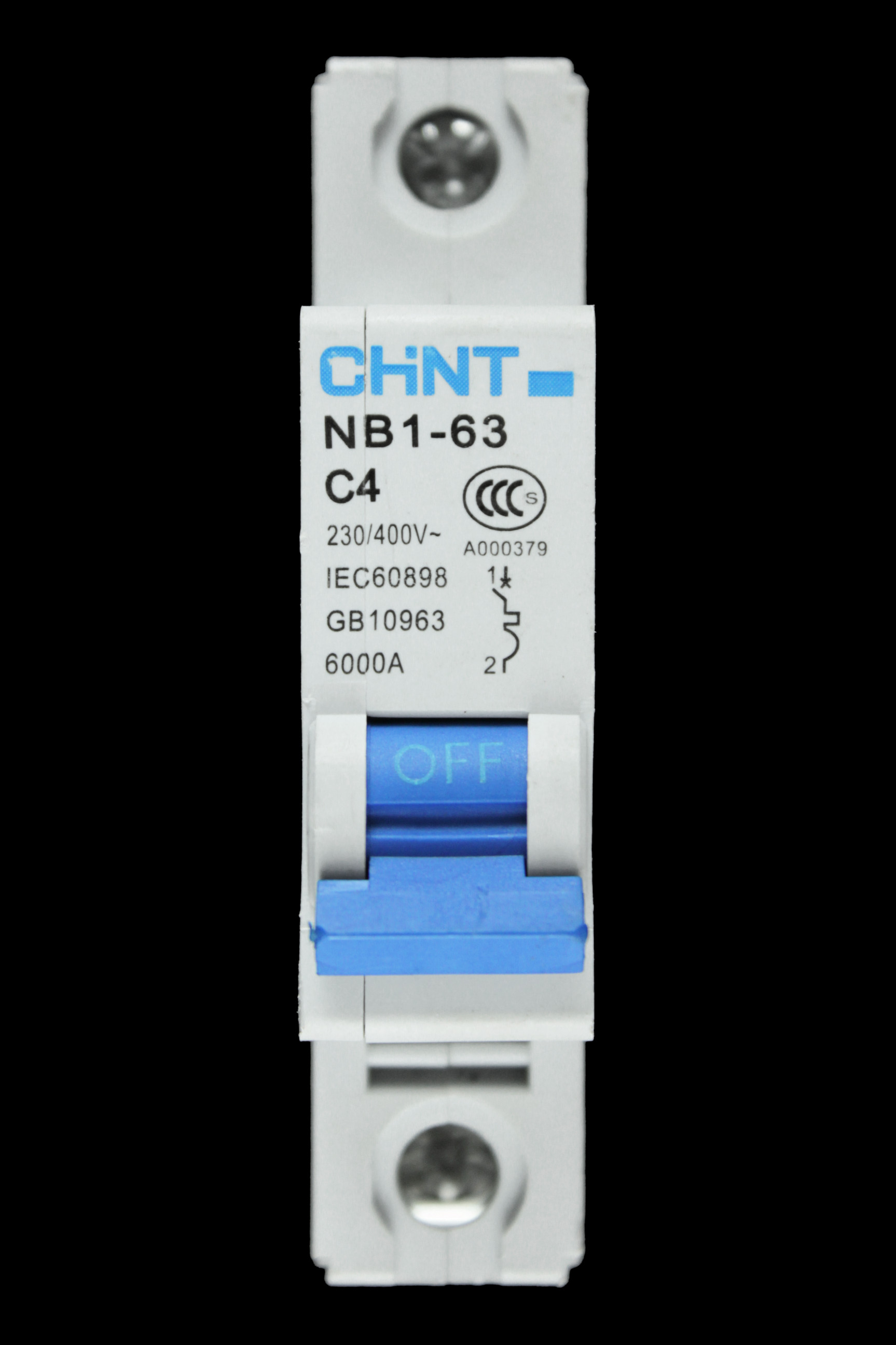 CHINT 4 AMP CURVE C 6kA MCB CIRCUIT BREAKER NB1-63