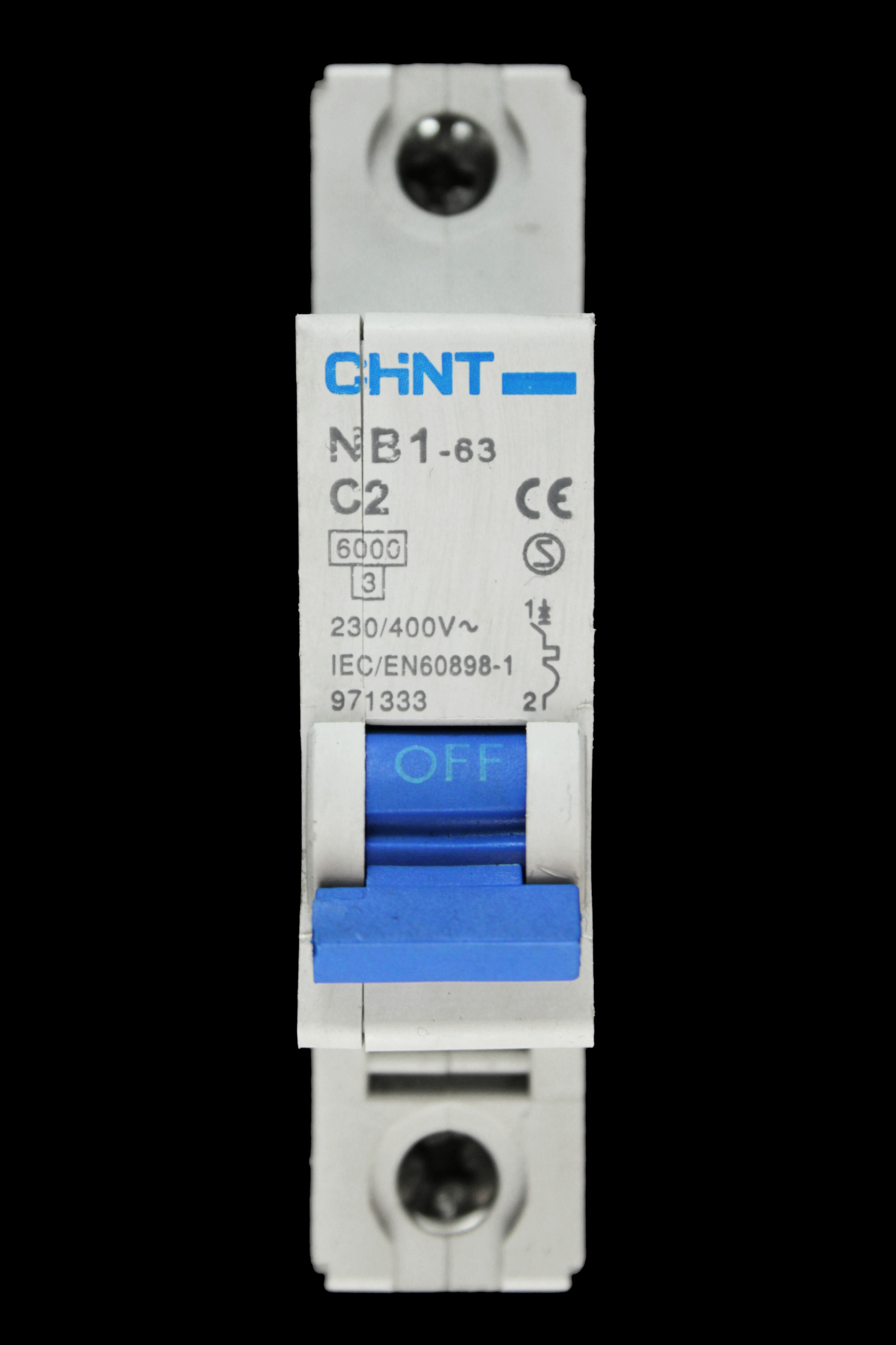 CHINT 2 AMP CURVE C 6kA MCB CIRCUIT BREAKER NB1-63