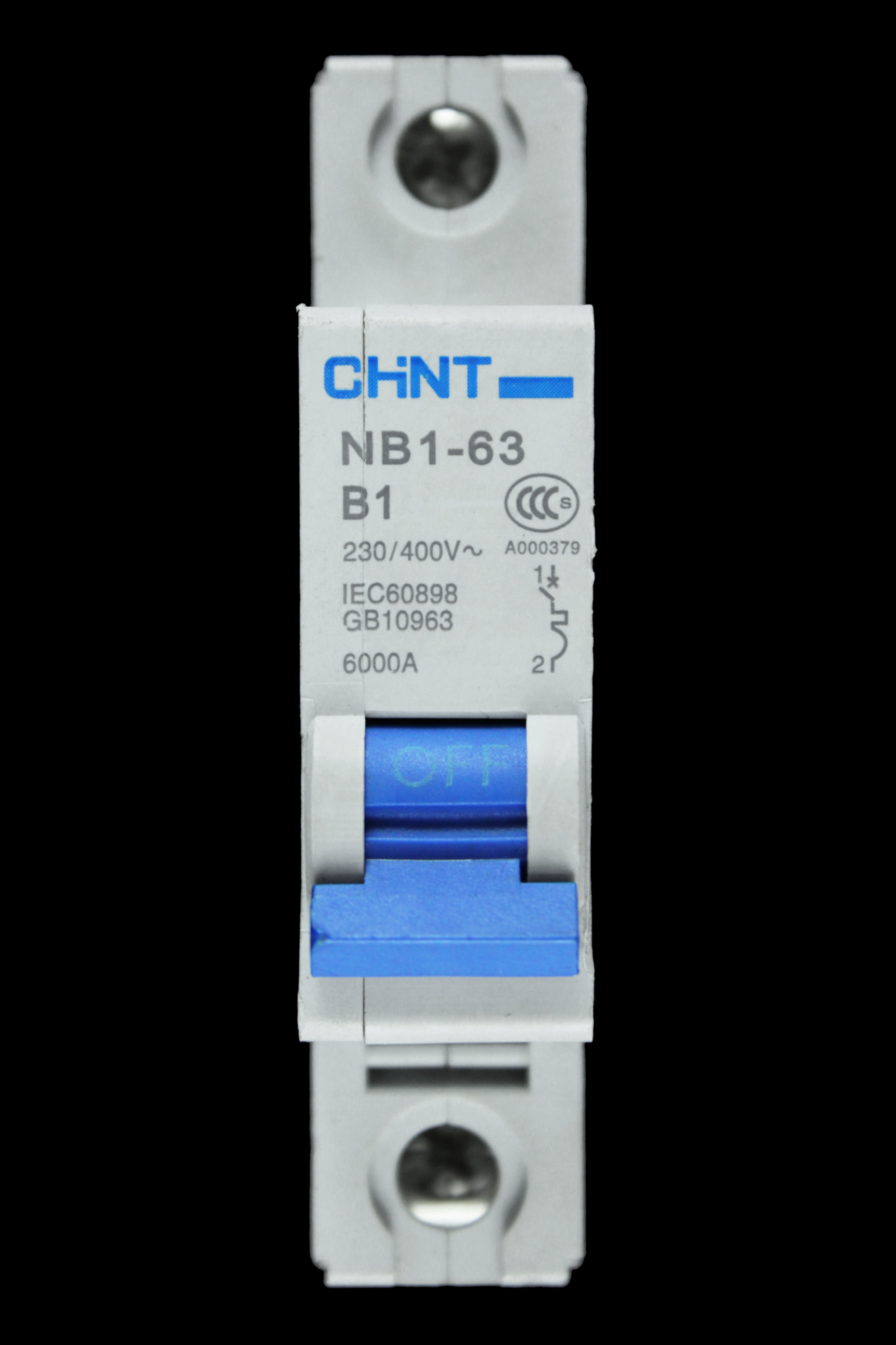 CHINT 1 AMP CURVE B 6kA MCB CIRCUIT BREAKER NB1-63